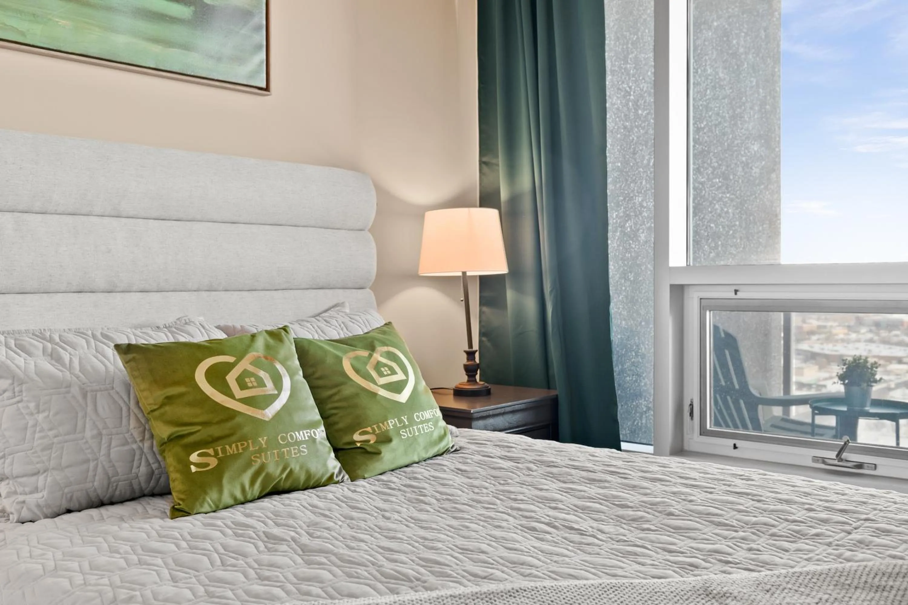 Bed in Stylish Downtown Condos by GLOBALSTAY