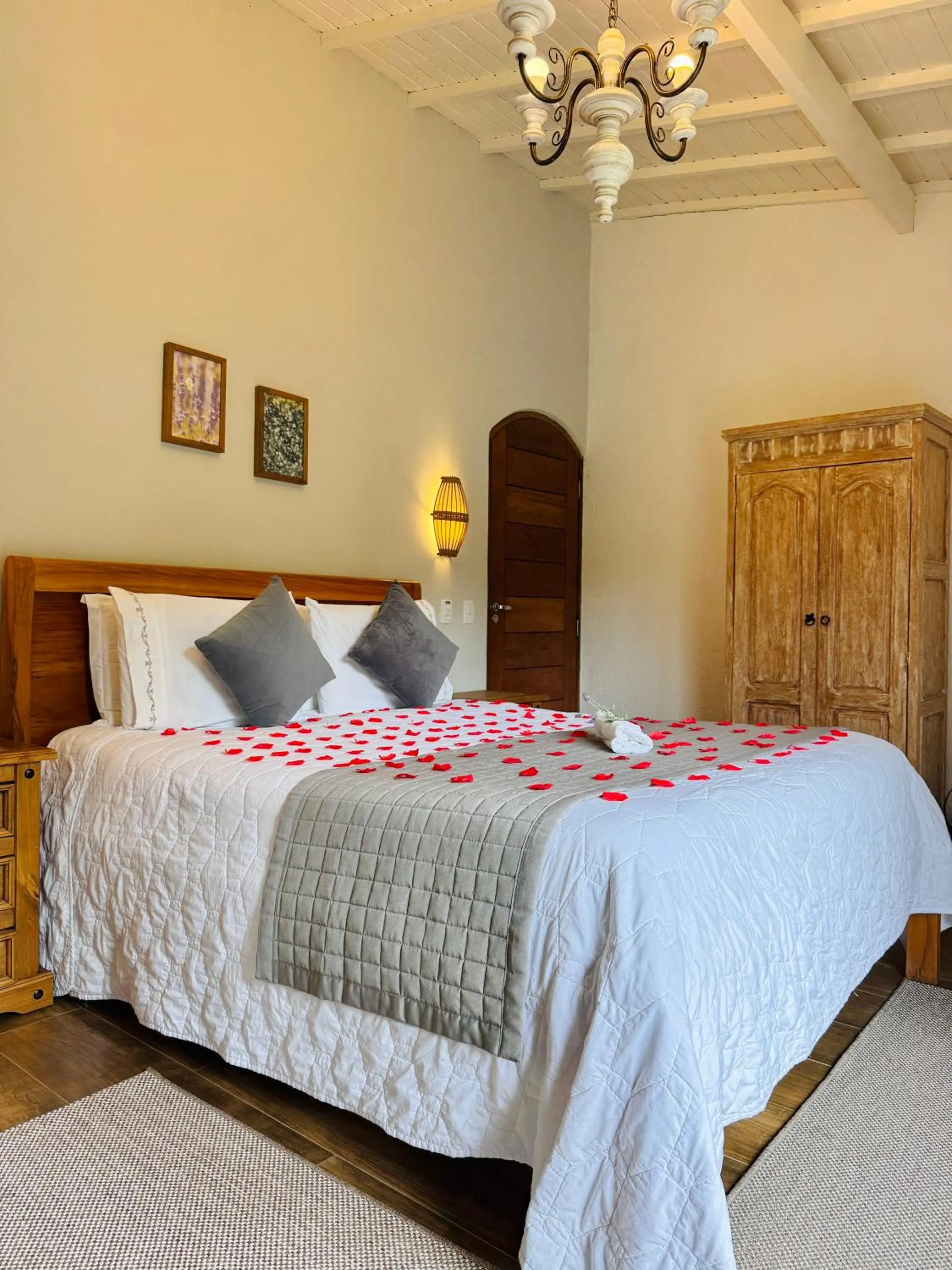 Bed in Pousada Villa Monte Verde