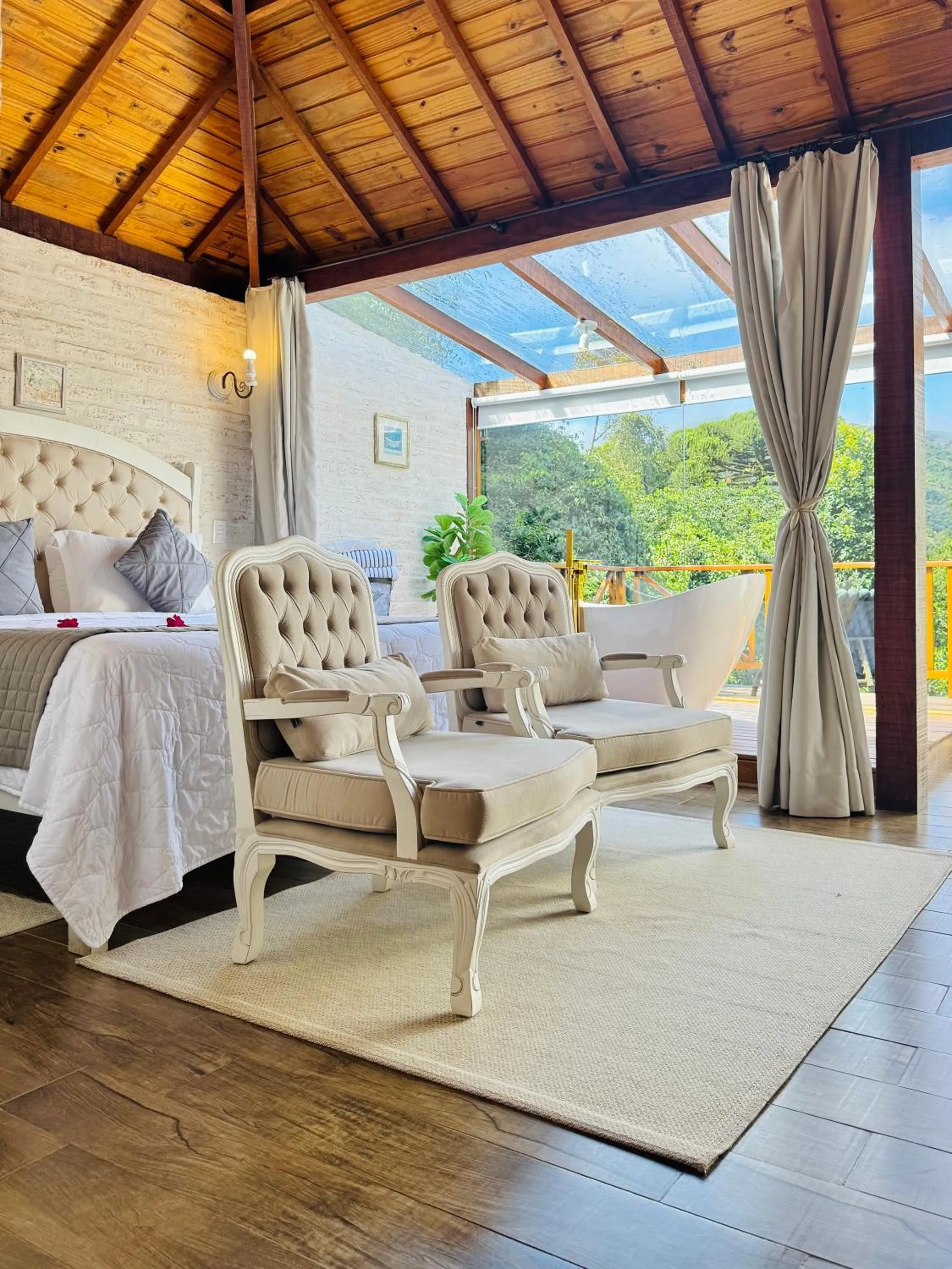Seating area in Pousada Villa Monte Verde