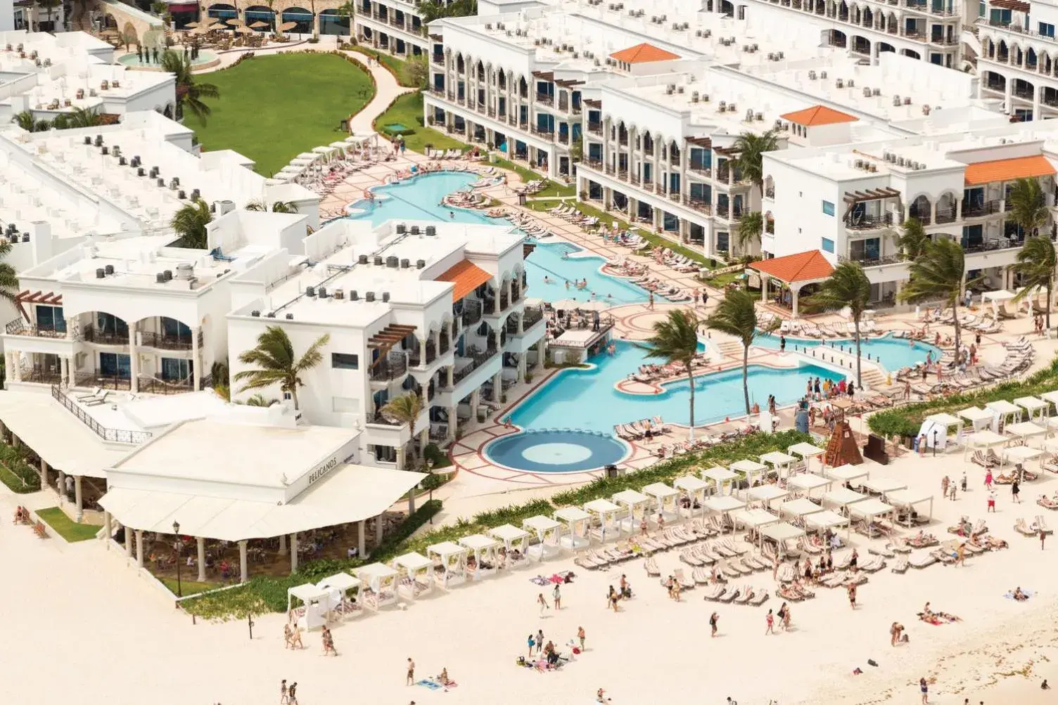 Bird's eye view in Hyatt Vivid Playa Del Carmen All-Inclusive Adult Only Resort Bird's eye view in Hyatt Vivid Playa Del Carmen All-Inclusive Adult Only Resort