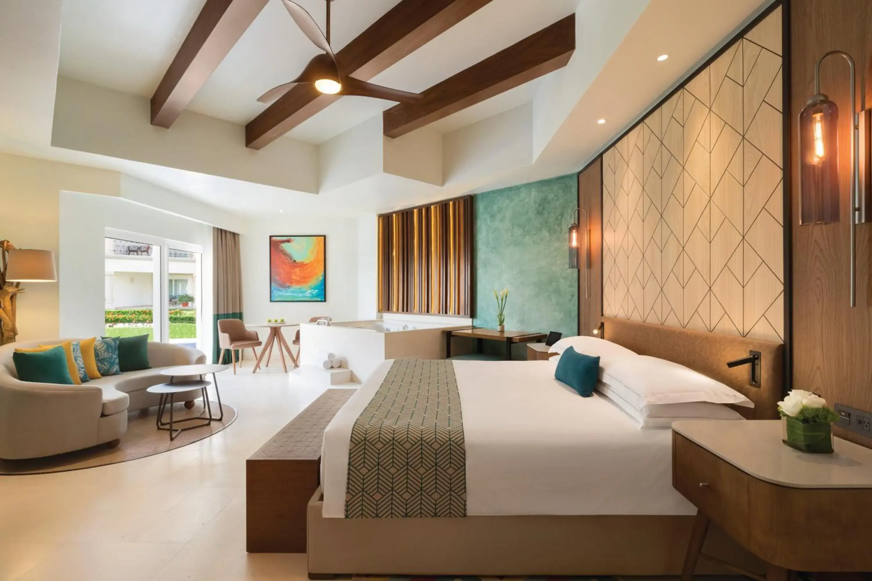 Photo of the whole room, Bed in Hyatt Vivid Playa Del Carmen All-Inclusive Adult Only Resort Photo of the whole room, Bed in Hyatt Vivid Playa Del Carmen All-Inclusive Adult Only Resort