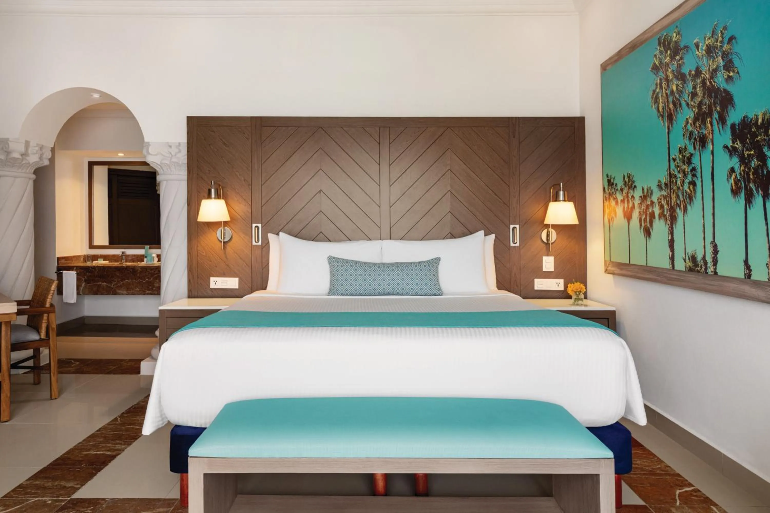 Bed in Wyndham Alltra Playa del Carmen Adults Only All Inclusive