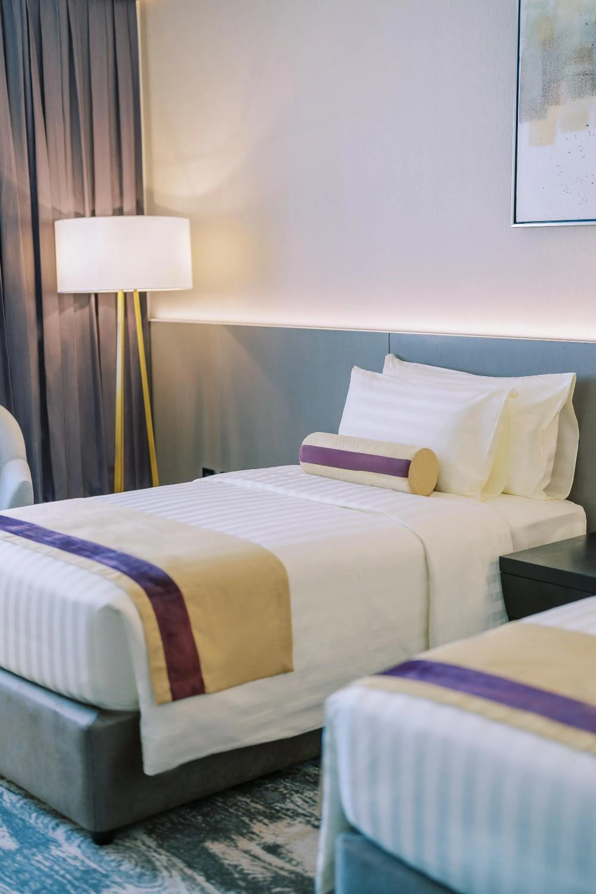 Bed in Khalidia Palace Hotel Dubai by Mourouj Gloria