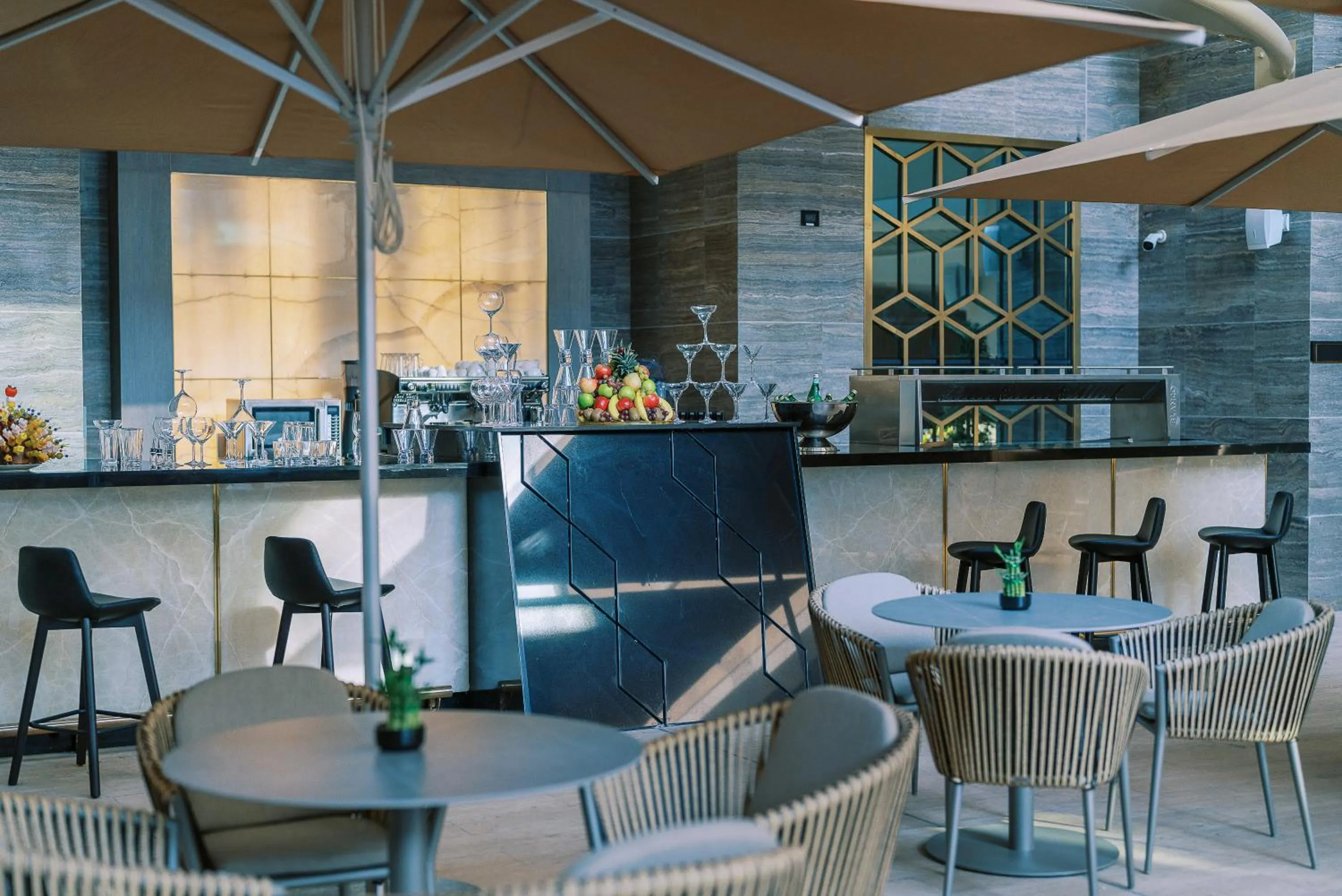 Swimming pool in Khalidia Palace Hotel Dubai by Mourouj Gloria