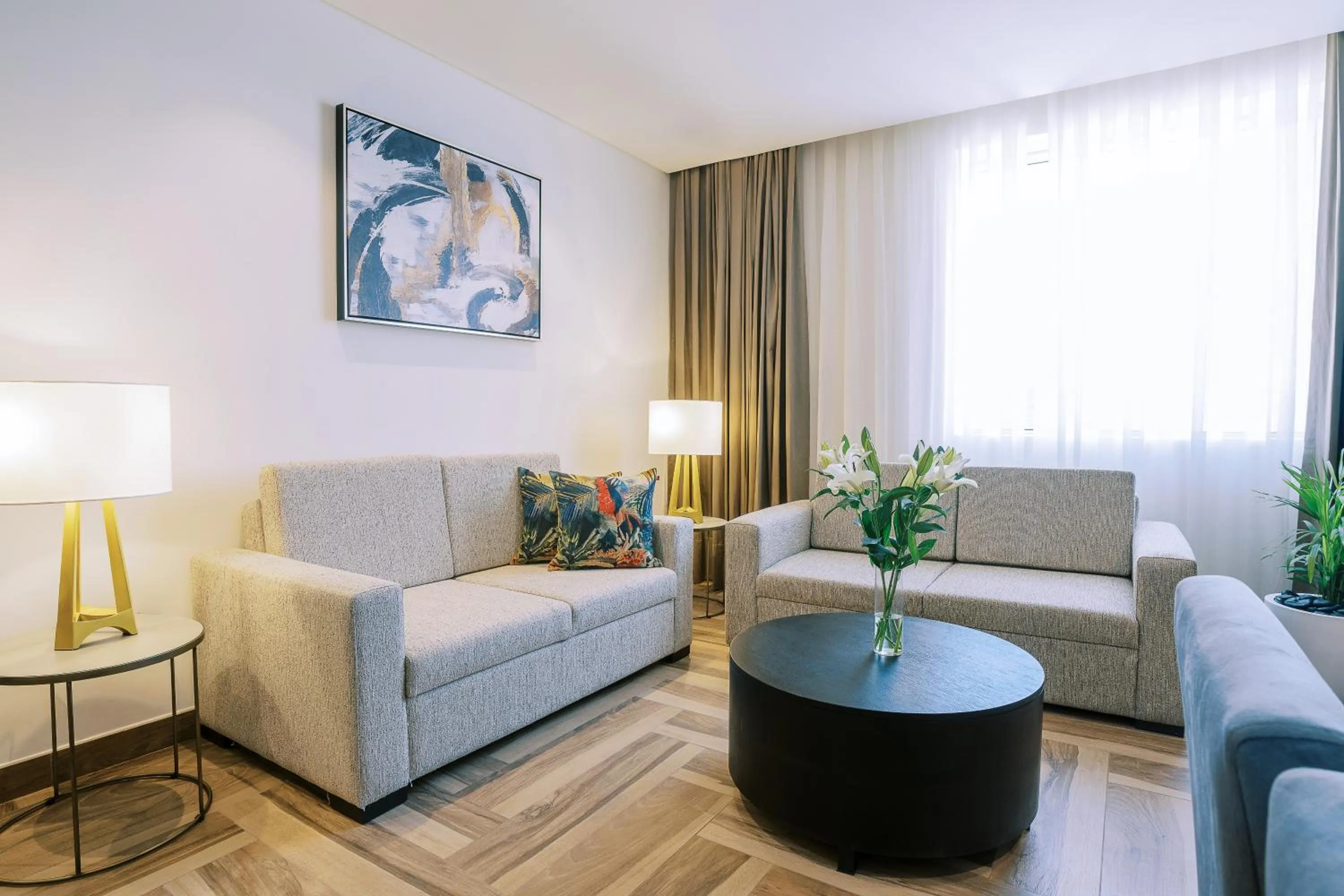 Living room in Khalidia Palace Hotel Dubai by Mourouj Gloria