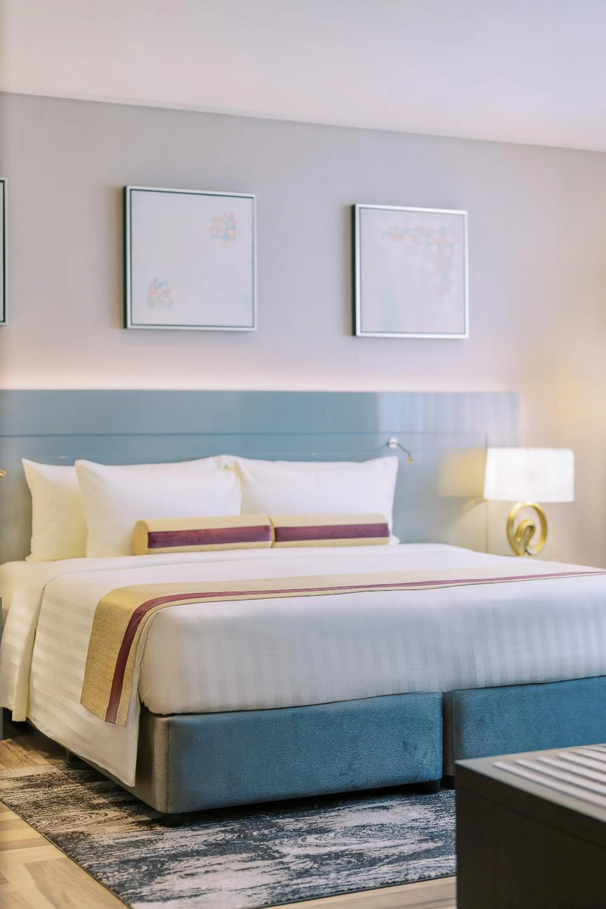 Bed in Khalidia Palace Hotel Dubai by Mourouj Gloria