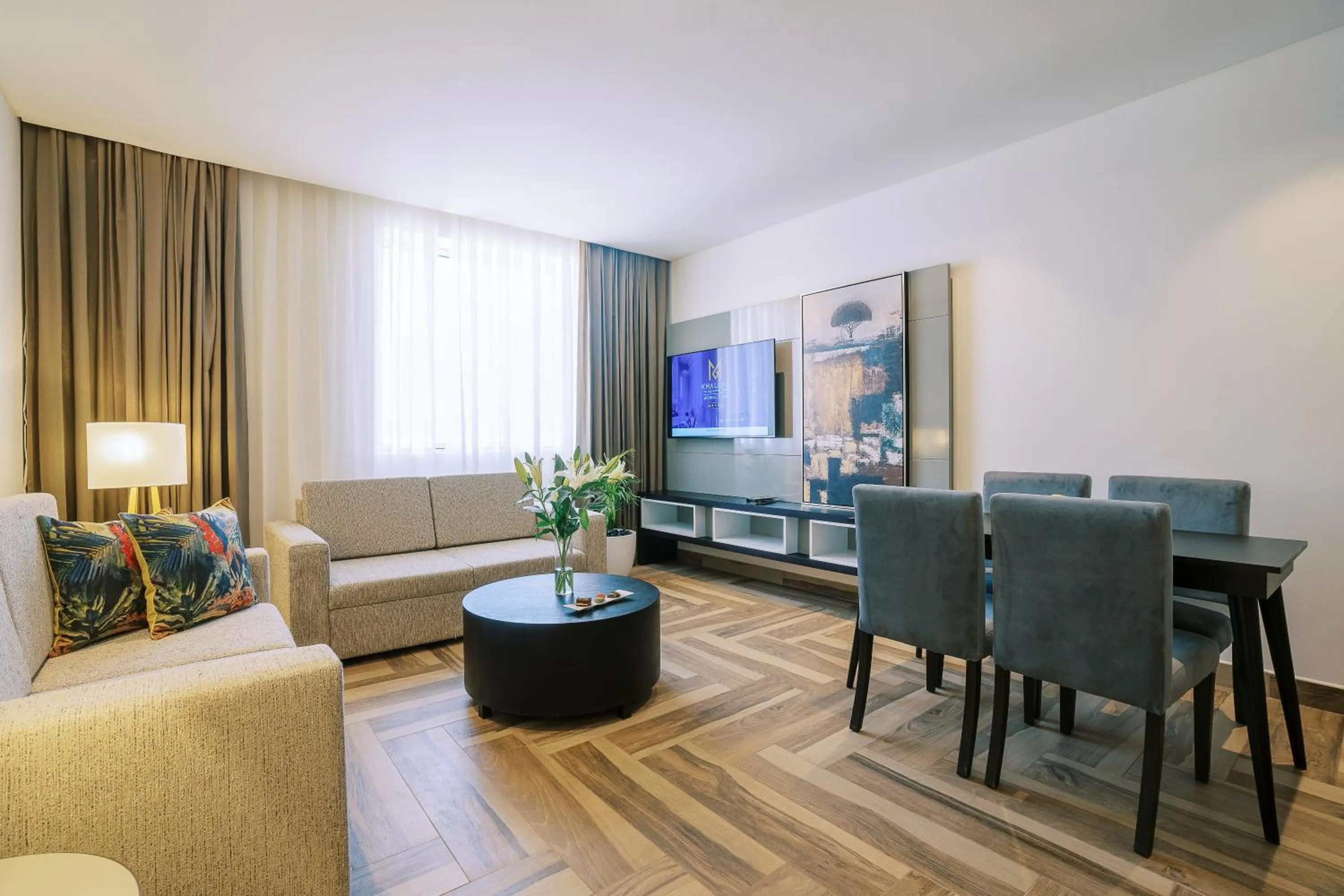 TV and multimedia in Khalidia Palace Hotel Dubai by Mourouj Gloria