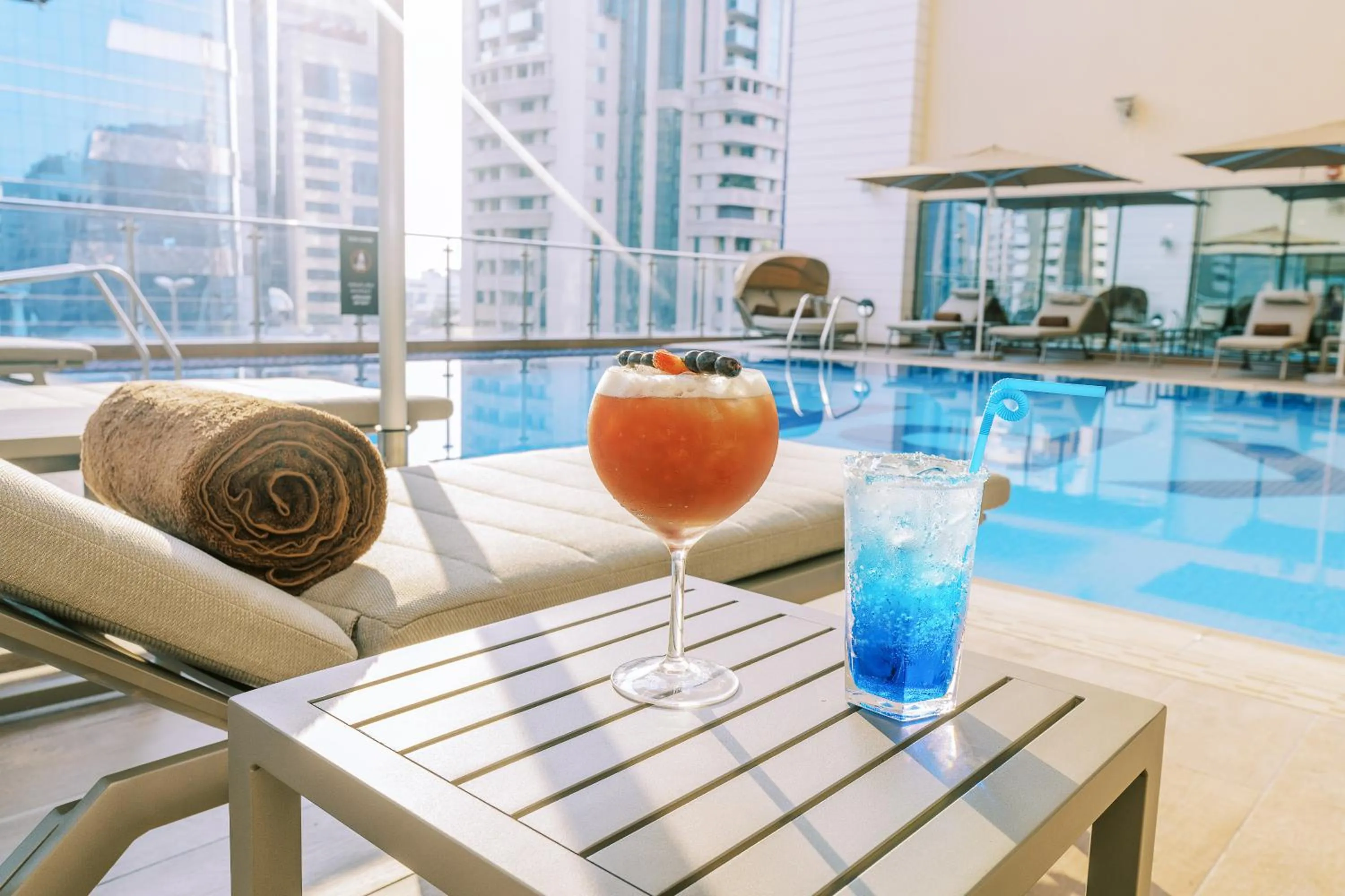 Swimming pool in Khalidia Palace Hotel Dubai by Mourouj Gloria