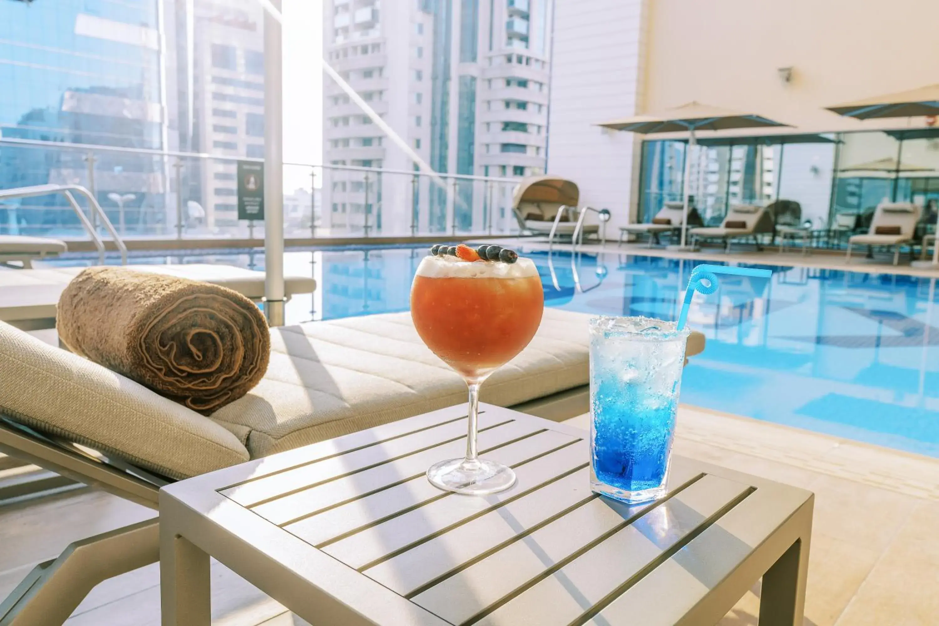 Swimming pool in Khalidia Palace Hotel Dubai by Mourouj Gloria Swimming pool in Khalidia Palace Hotel Dubai by Mourouj Gloria