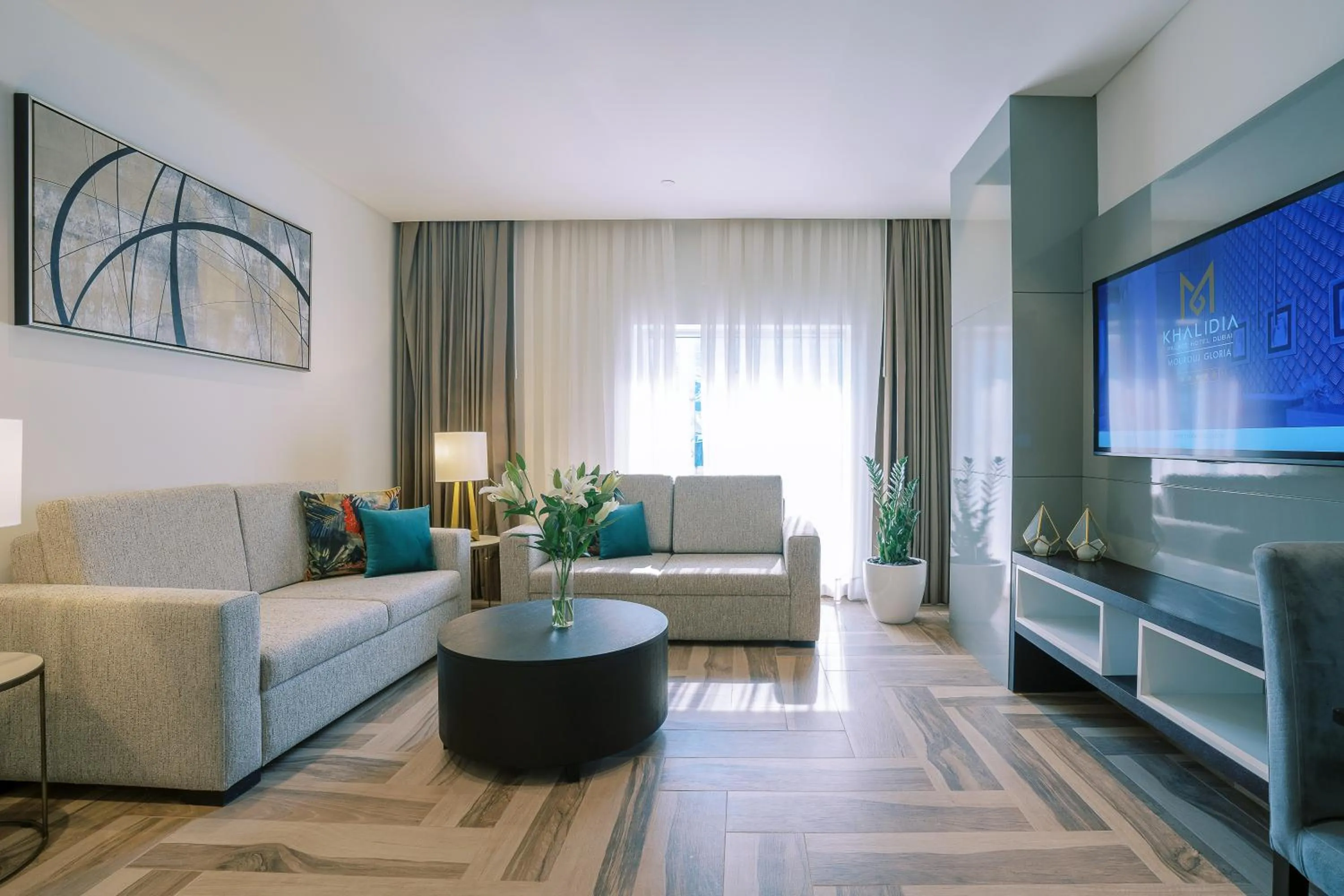 TV and multimedia in Khalidia Palace Hotel Dubai by Mourouj Gloria