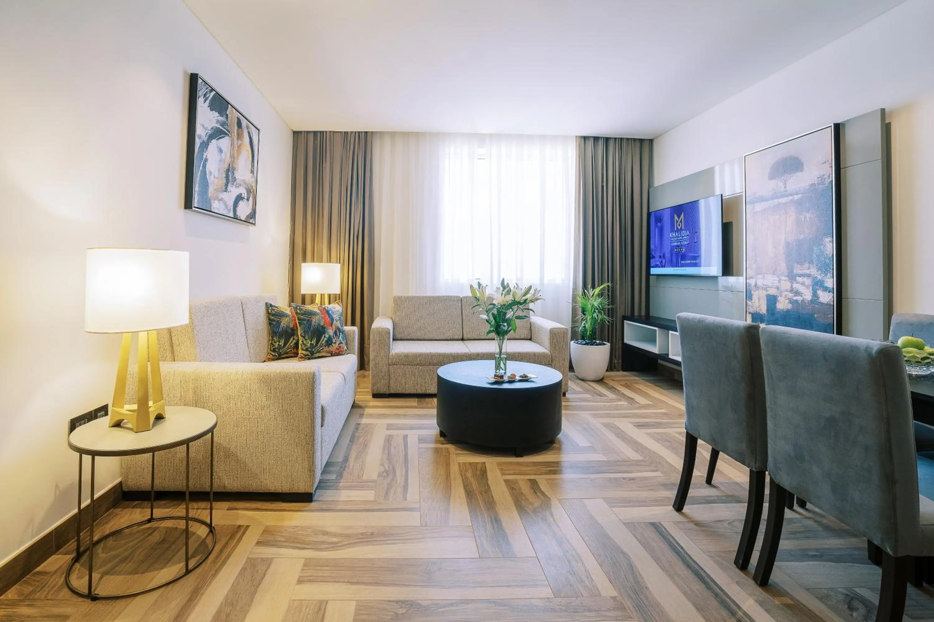 TV and multimedia in Khalidia Palace Hotel Dubai by Mourouj Gloria