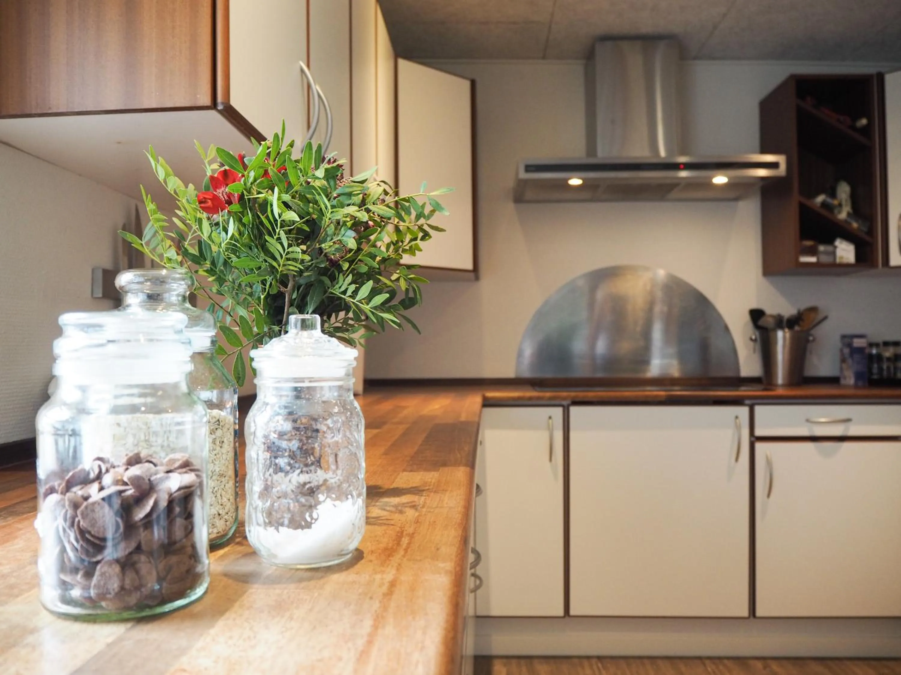 Communal kitchen in Sunbjerre B&B