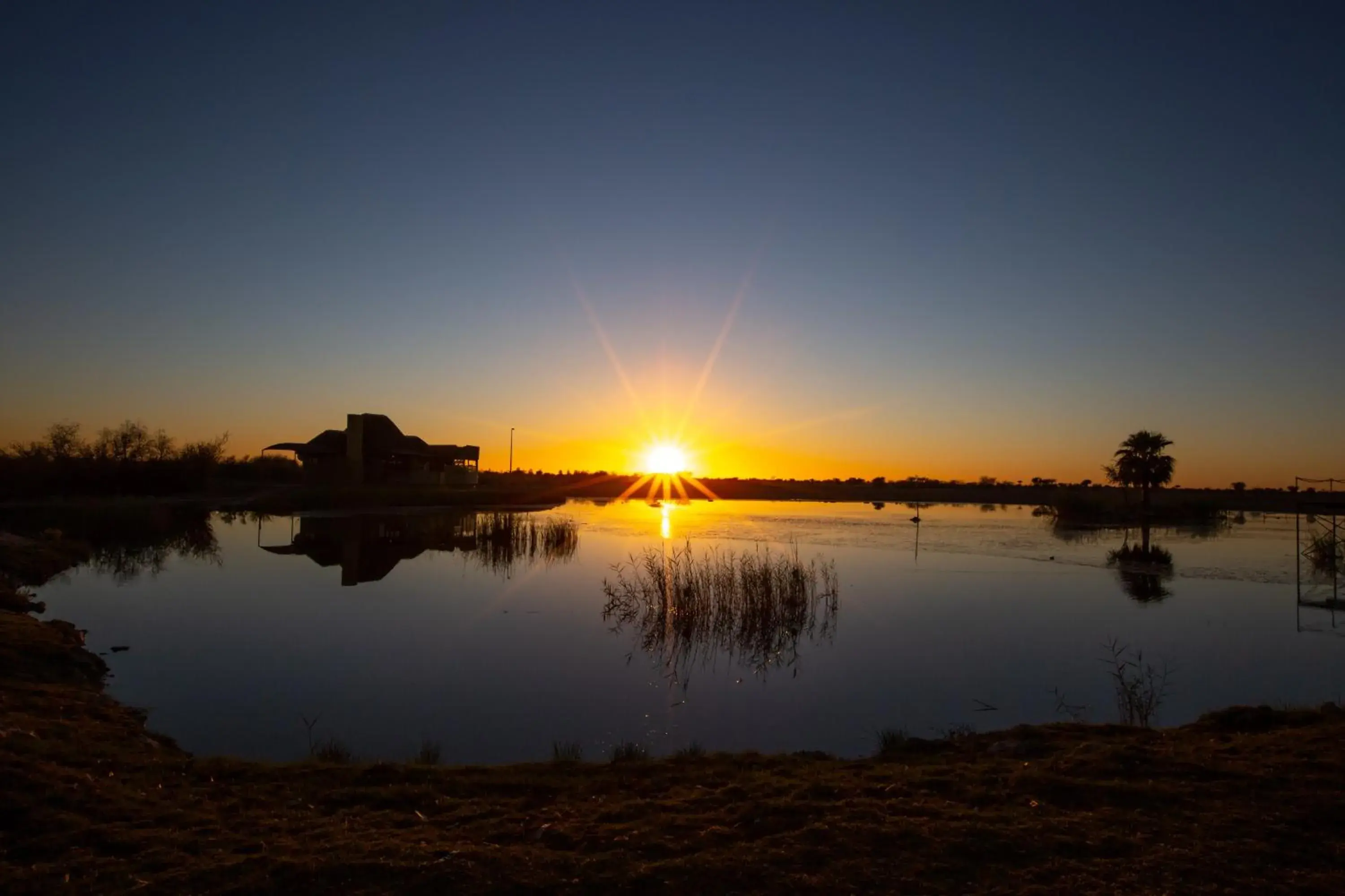 Lake view in Lapa Lange Game Lodge Lake view in Lapa Lange Game Lodge