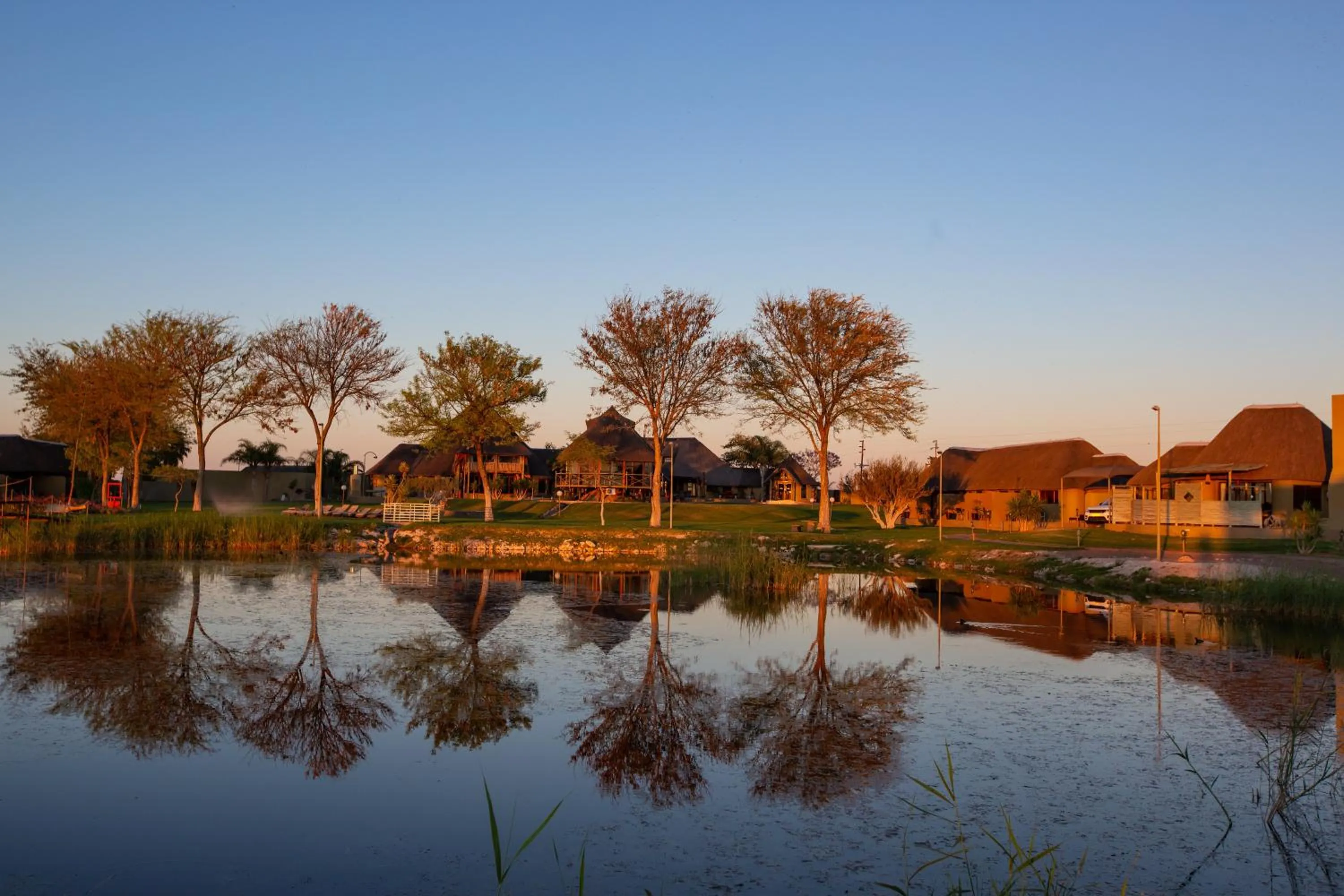 Lake view in Lapa Lange Game Lodge