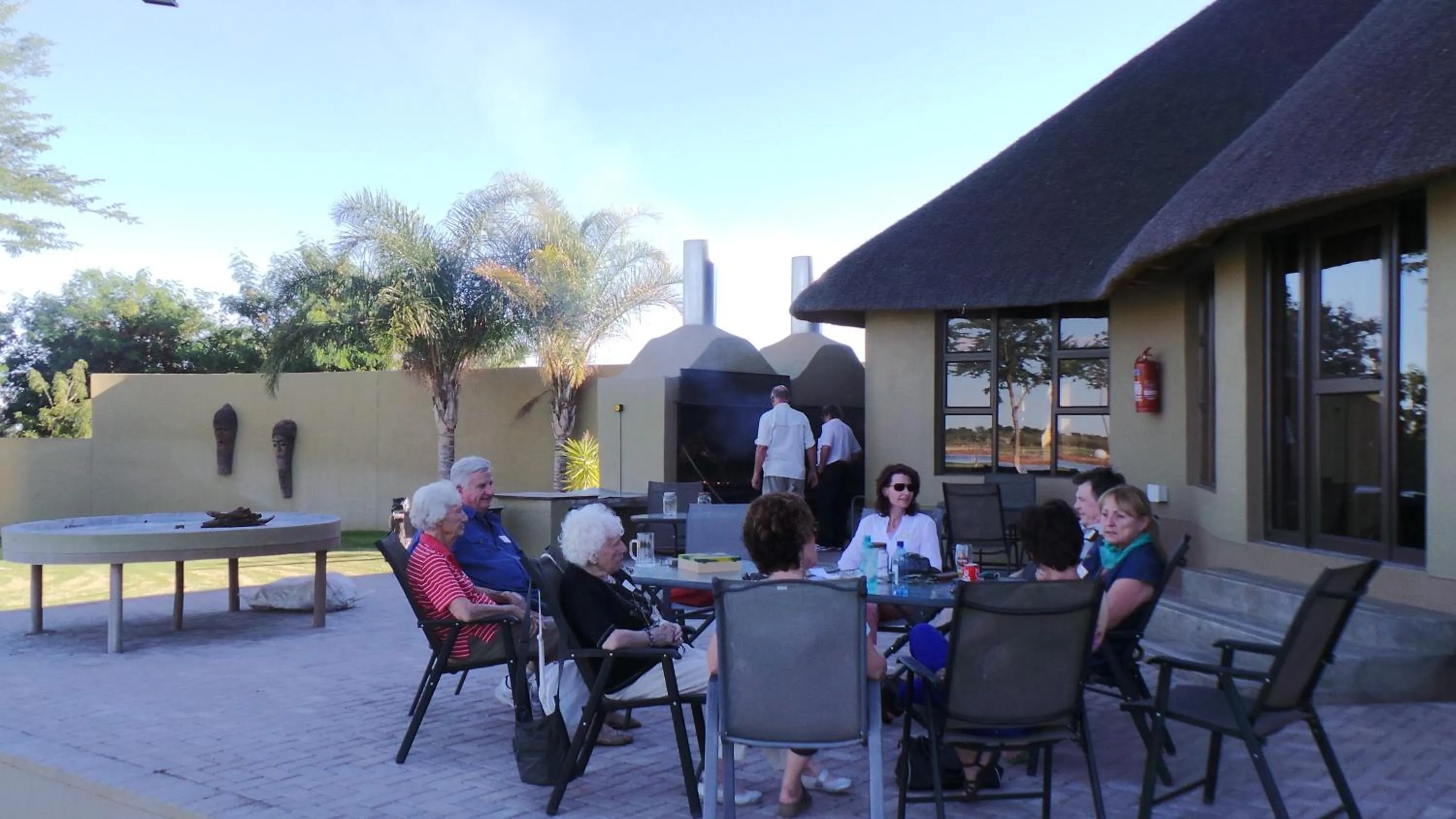 Patio in Lapa Lange Game Lodge