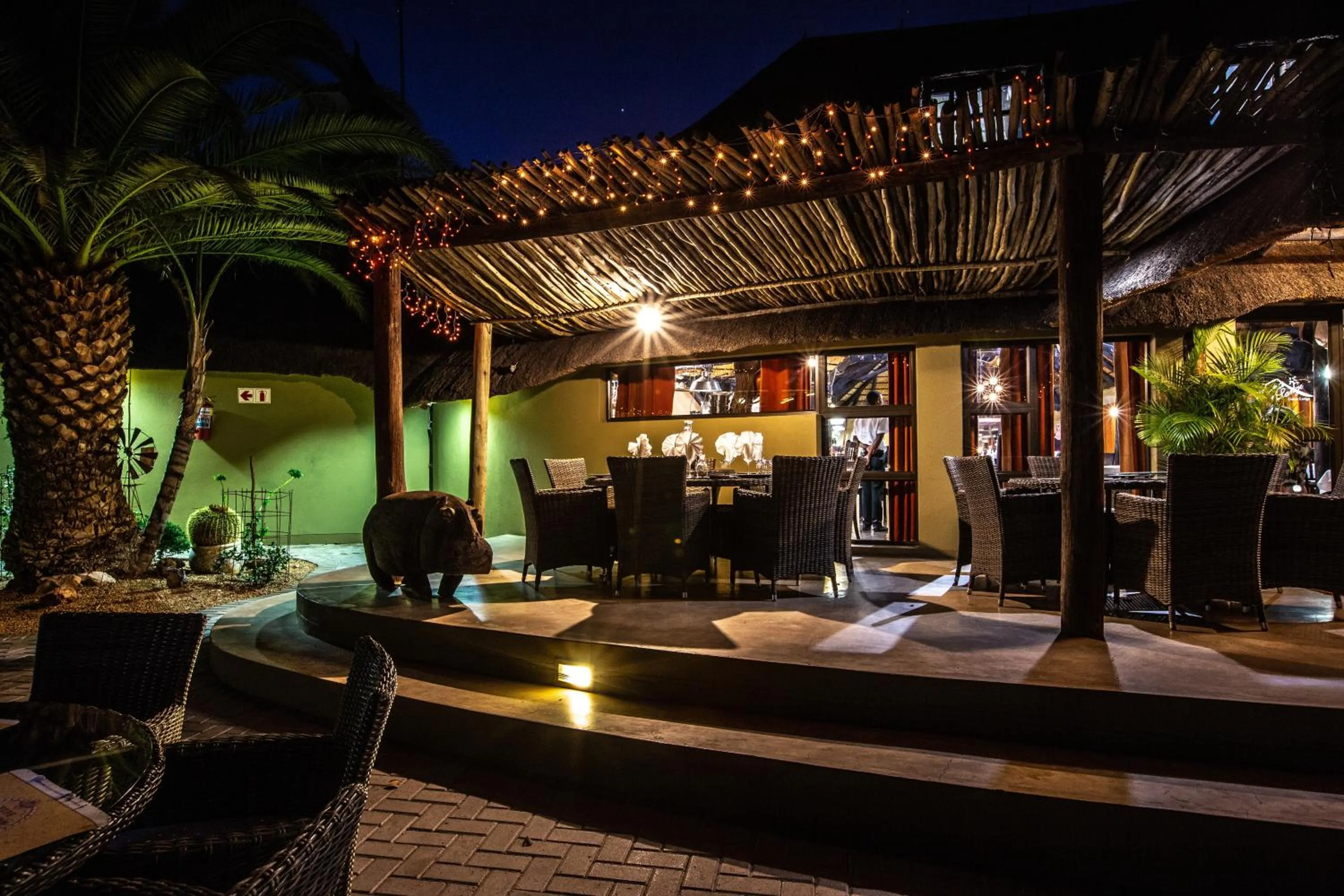 Patio in Lapa Lange Game Lodge