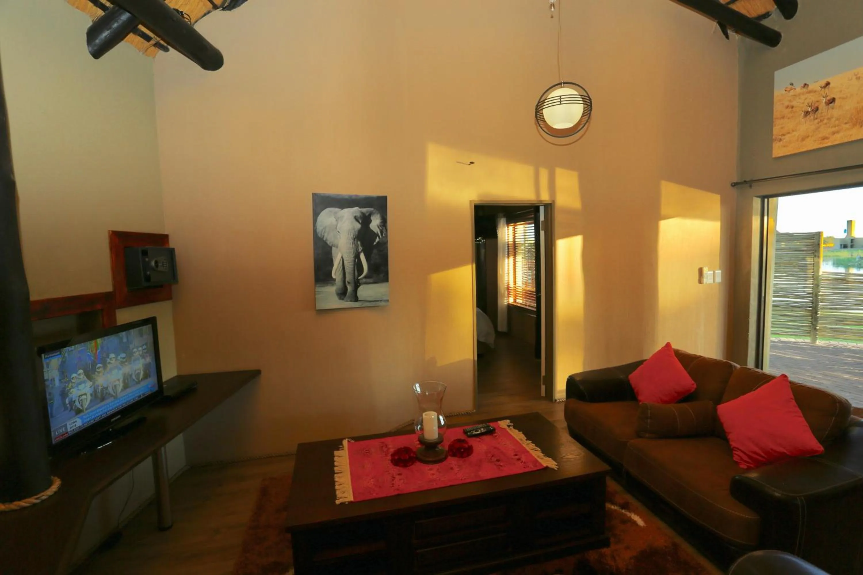 Living room in Lapa Lange Game Lodge