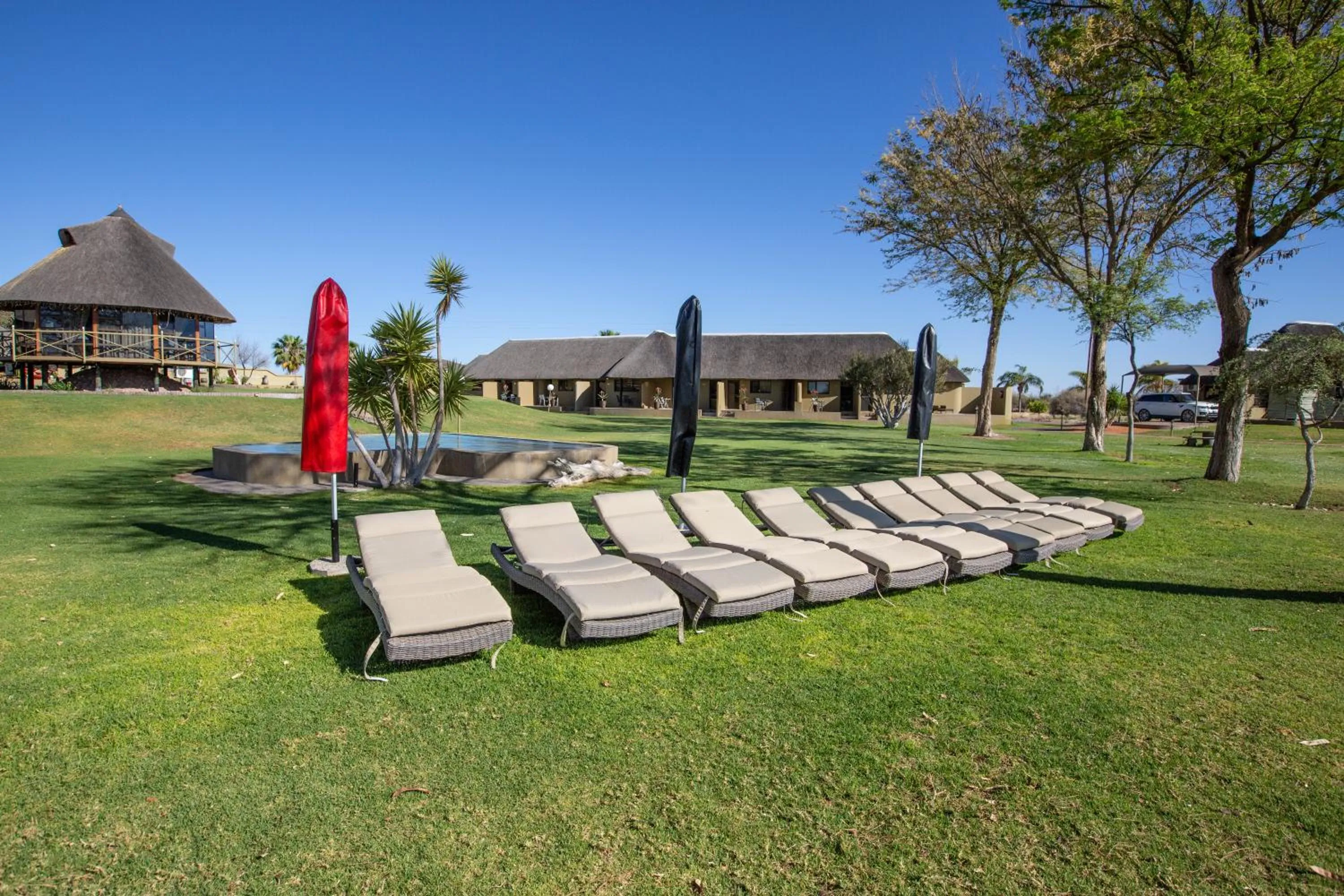 Pool view in Lapa Lange Game Lodge