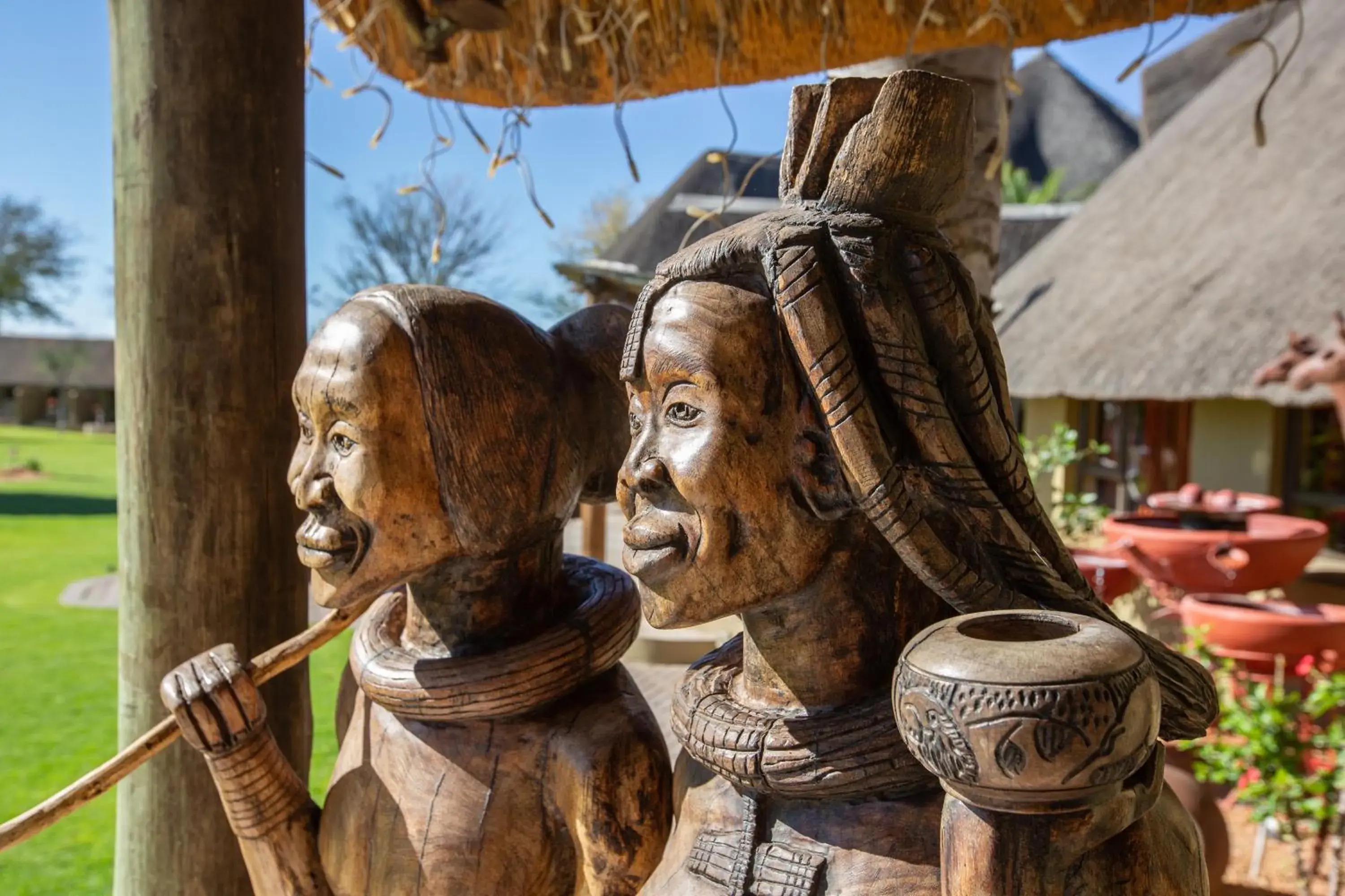 Lobby or reception in Lapa Lange Game Lodge Lobby or reception in Lapa Lange Game Lodge