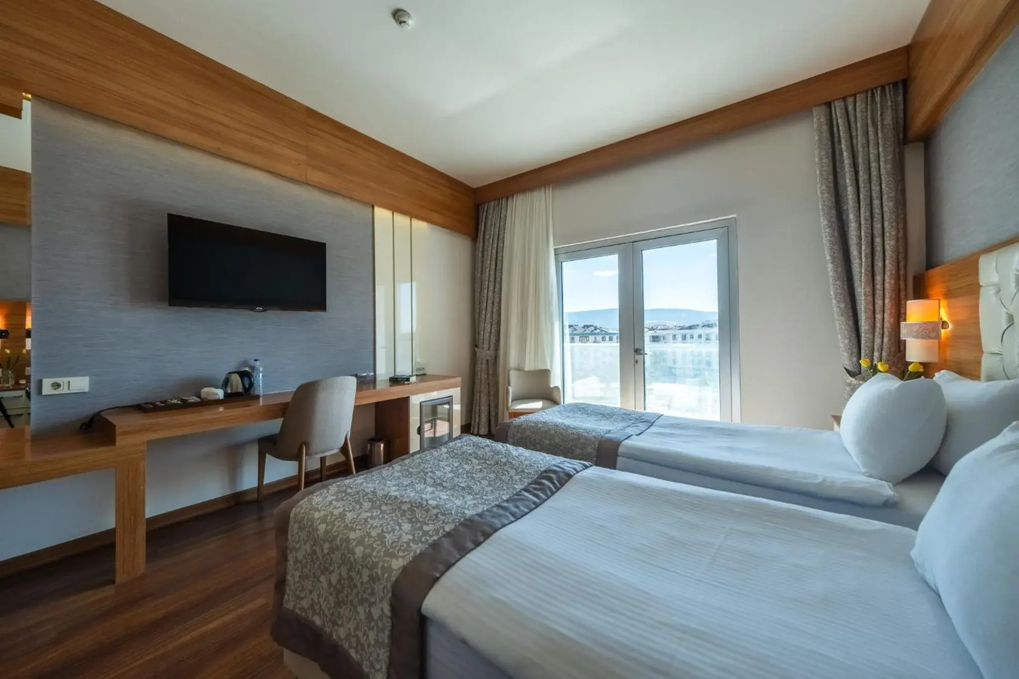 Standard Twin Room with Sea View in Parion Hotel Standard Twin Room with Sea View in Parion Hotel