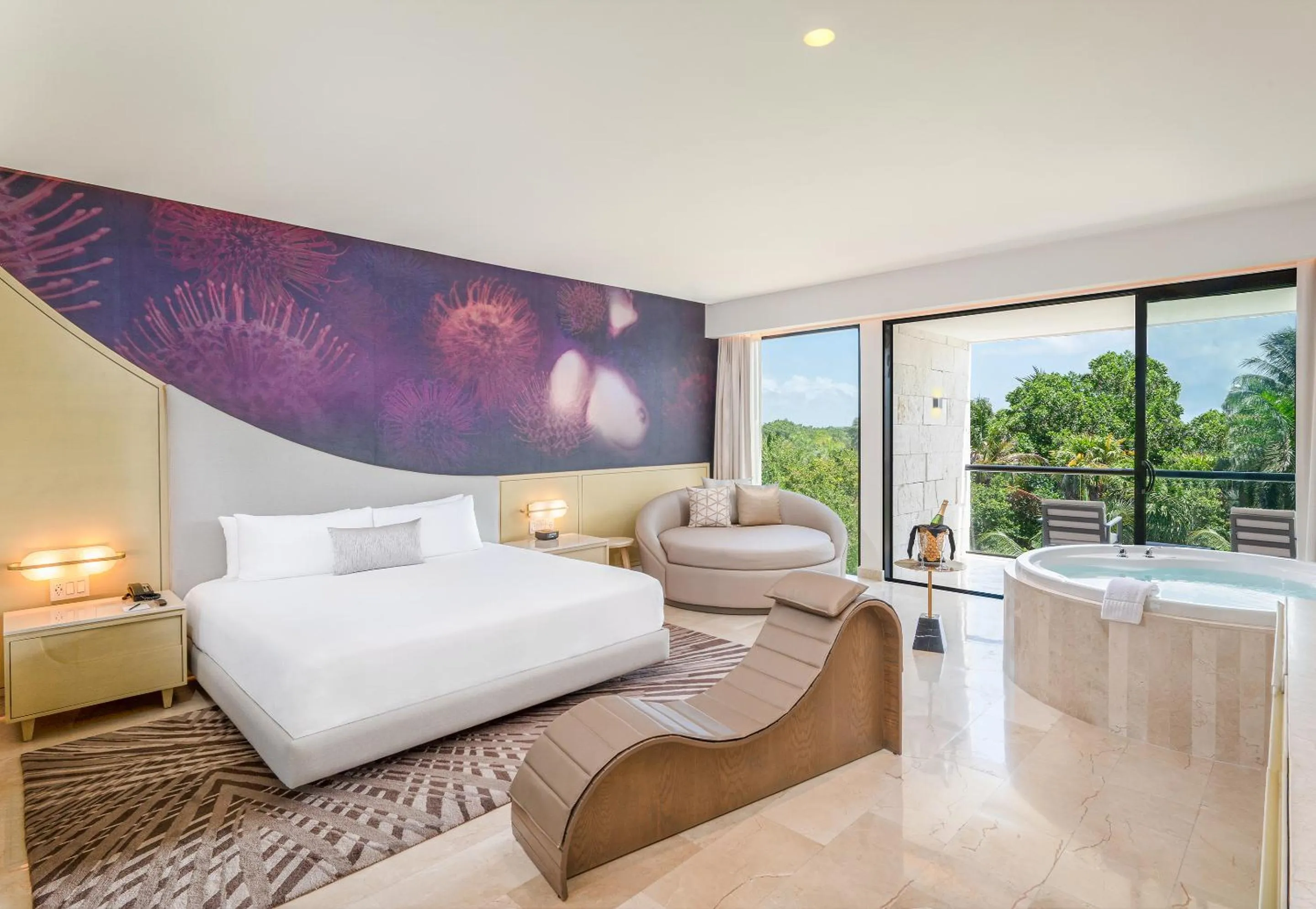 Hot Tub, Bed in Desire Riviera Maya Resort All Inclusive - Couples Only