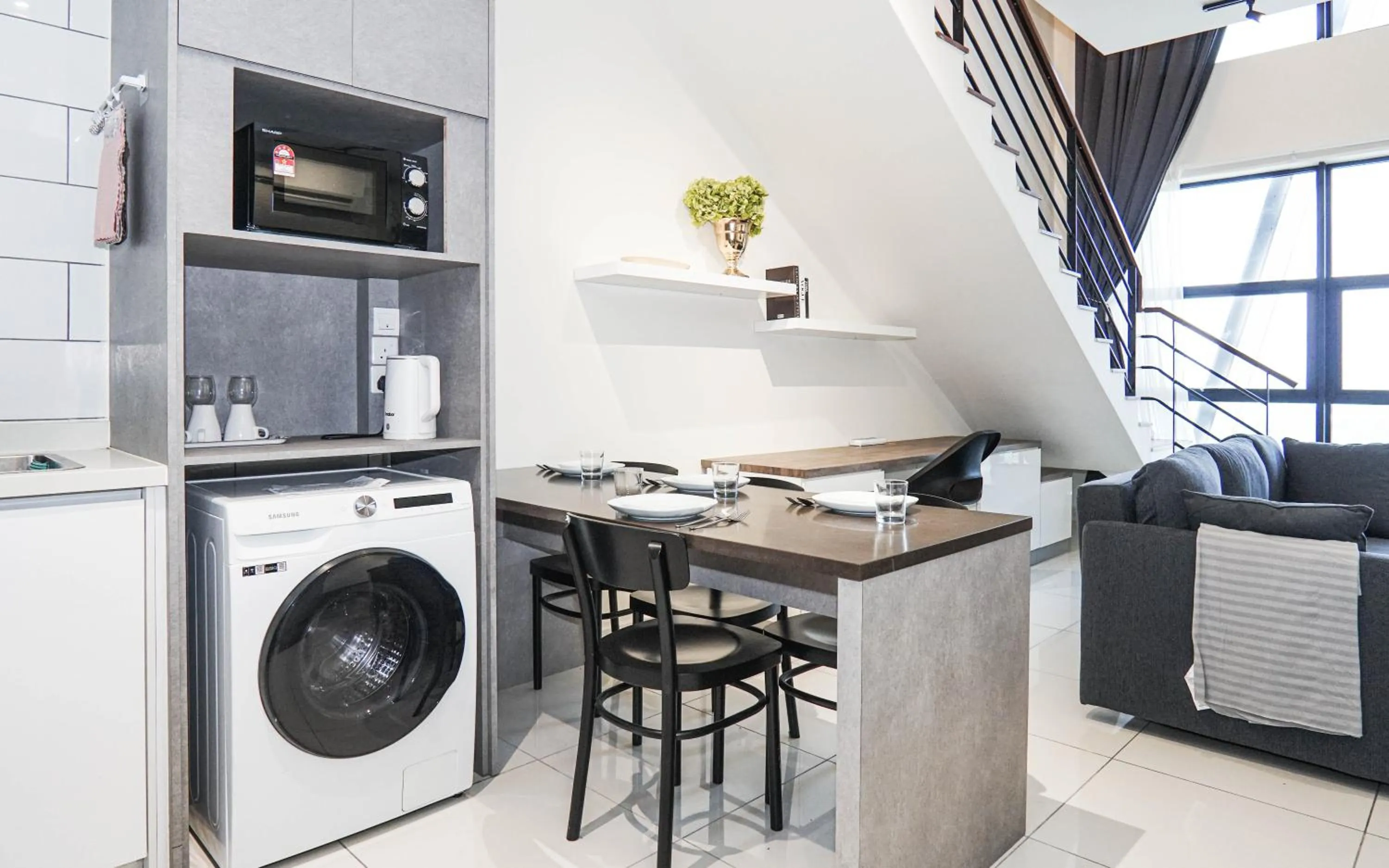 Kitchen or kitchenette in Arte Mont Kiara by Airhost