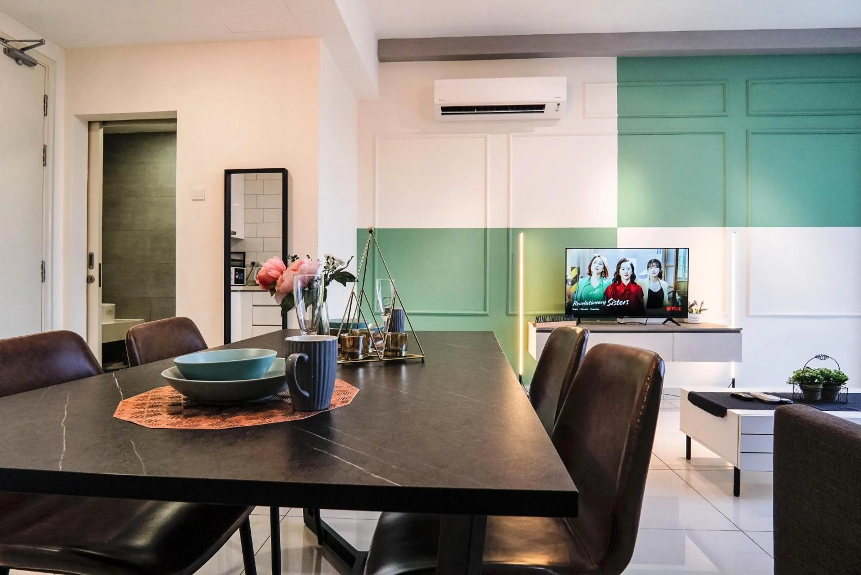 Dining area in Arte Mont Kiara by Airhost