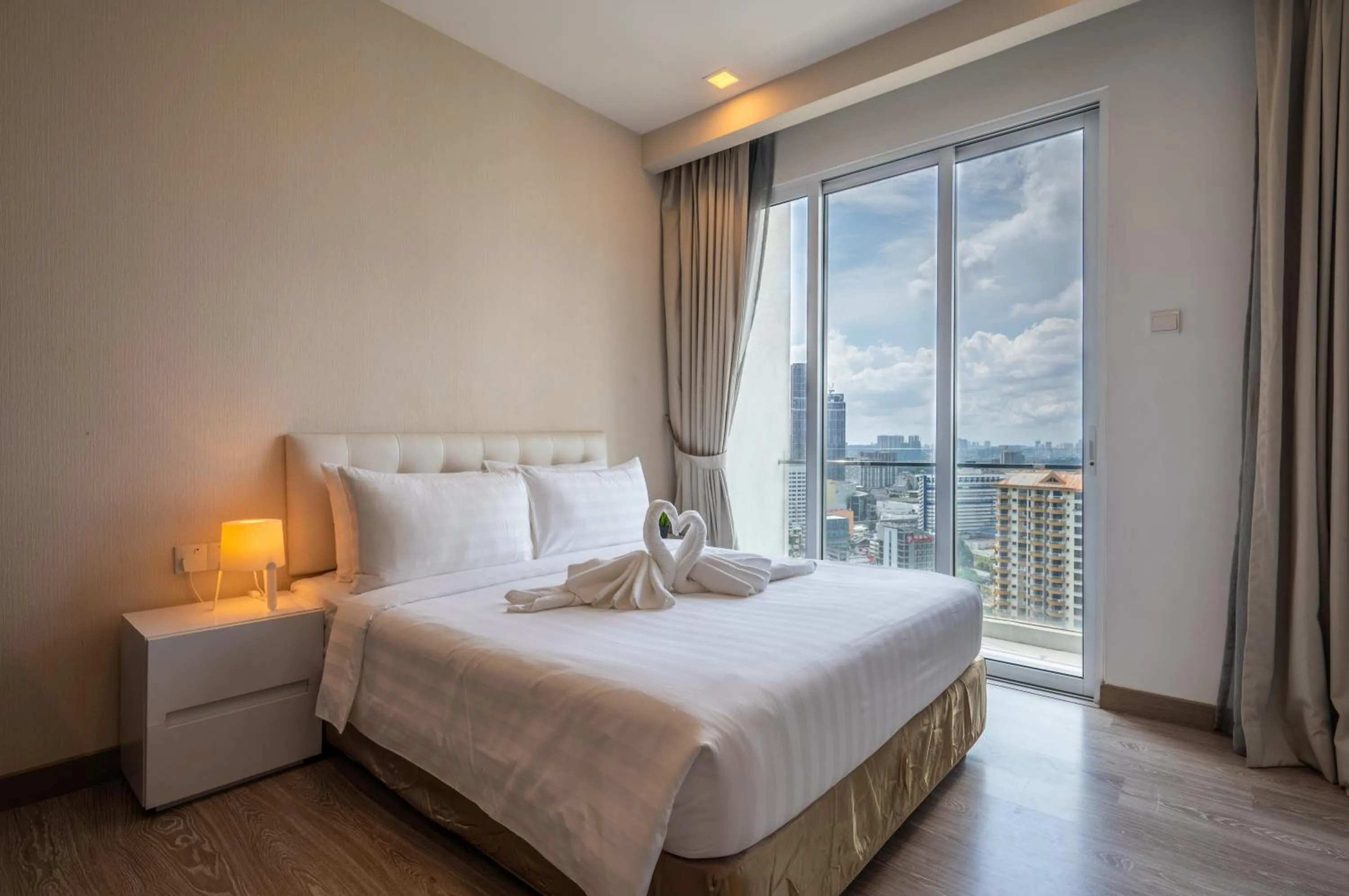 Photo of the whole room, Bed in Greystone One Bukit Ceylon