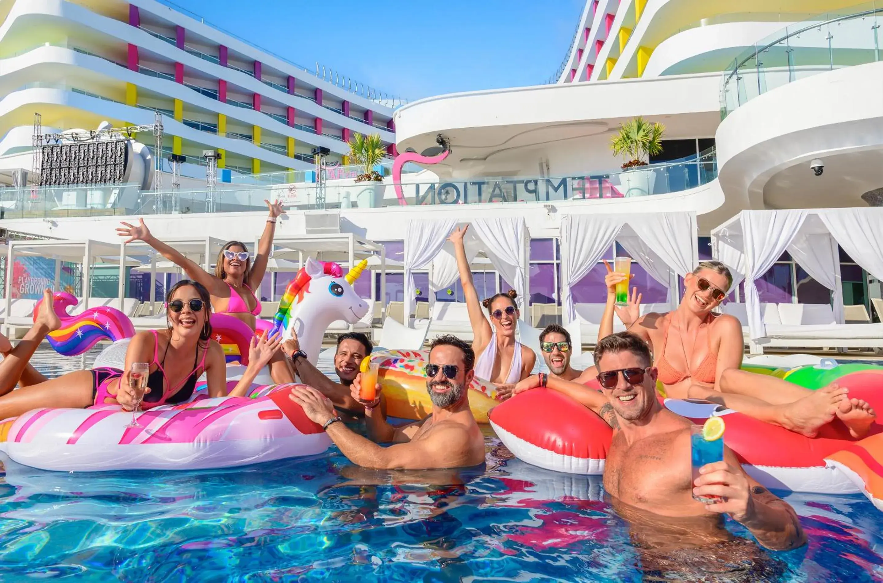 Pool view in Temptation Cancun Resort - All Inclusive - Adults Only Pool view in Temptation Cancun Resort - All Inclusive - Adults Only