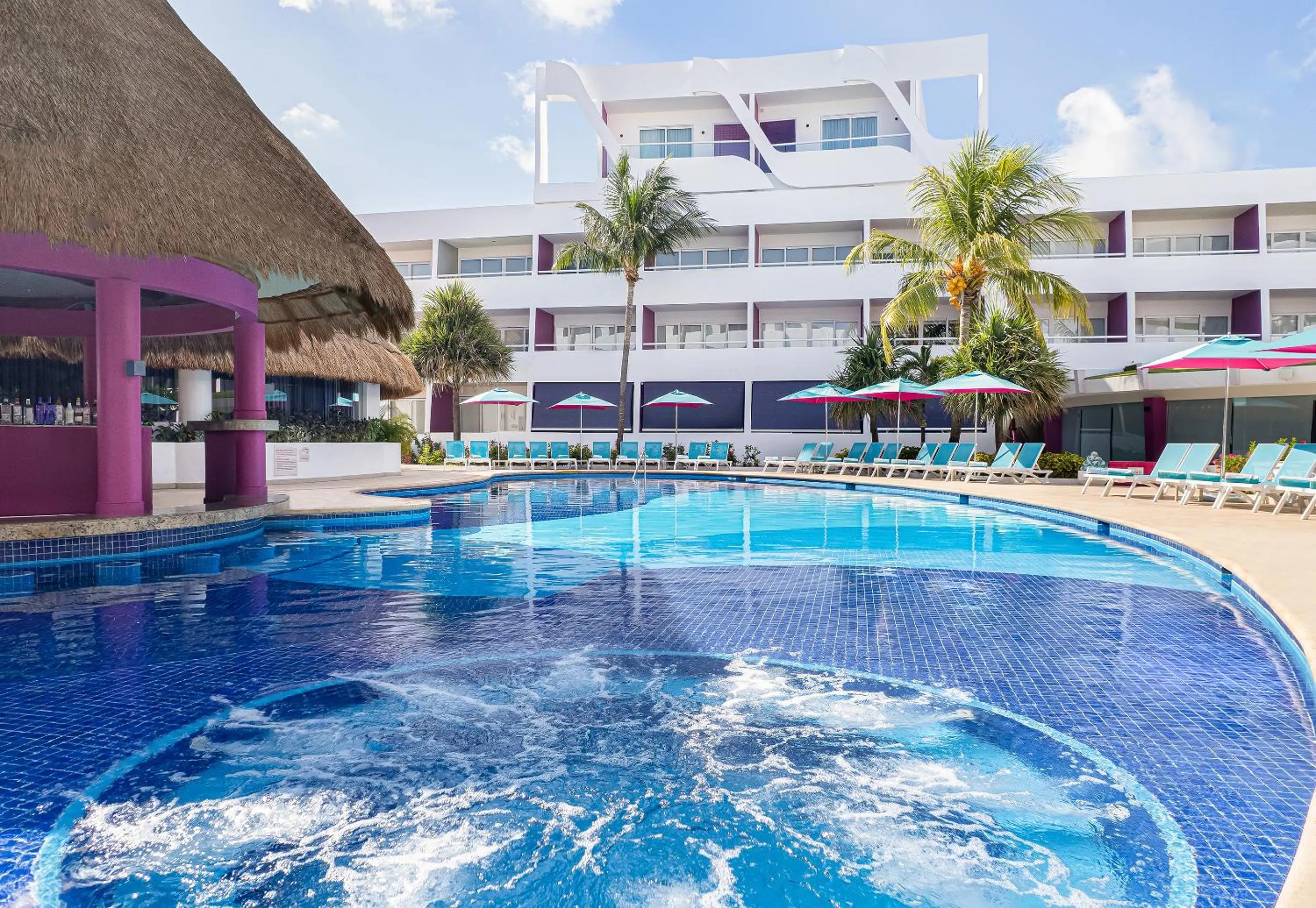 Pool view in Temptation Cancun Resort - All Inclusive - Adults Only