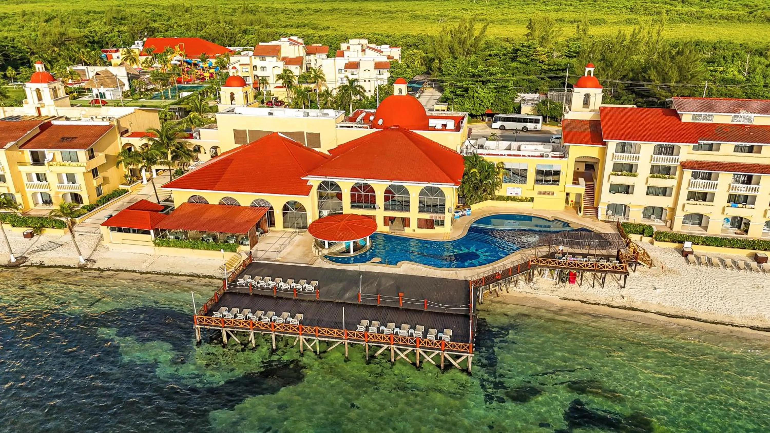 Pool view in All Ritmo Cancun Resort & Water Park