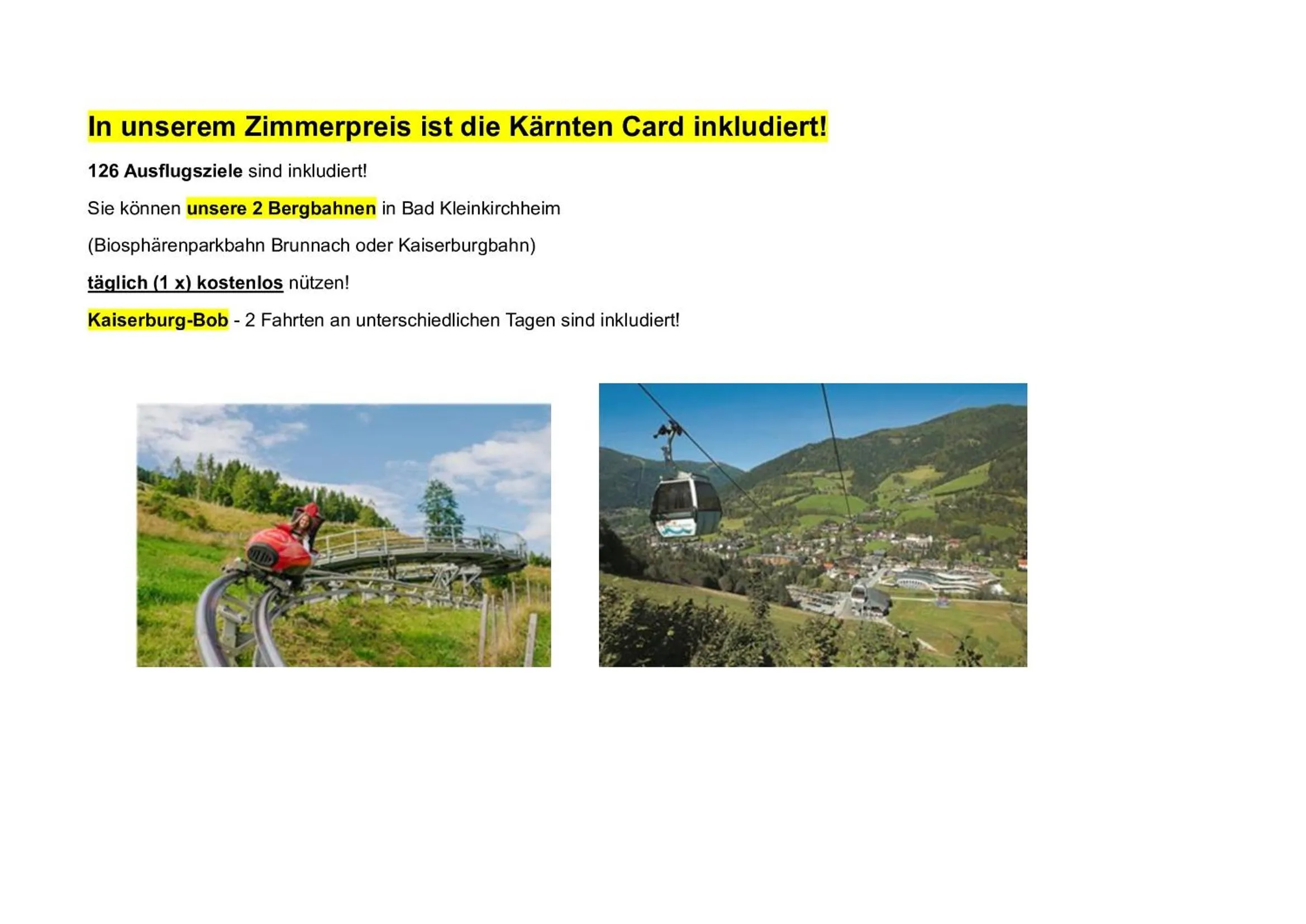 Appartements Bel Monte Bad Kleinkirchheim