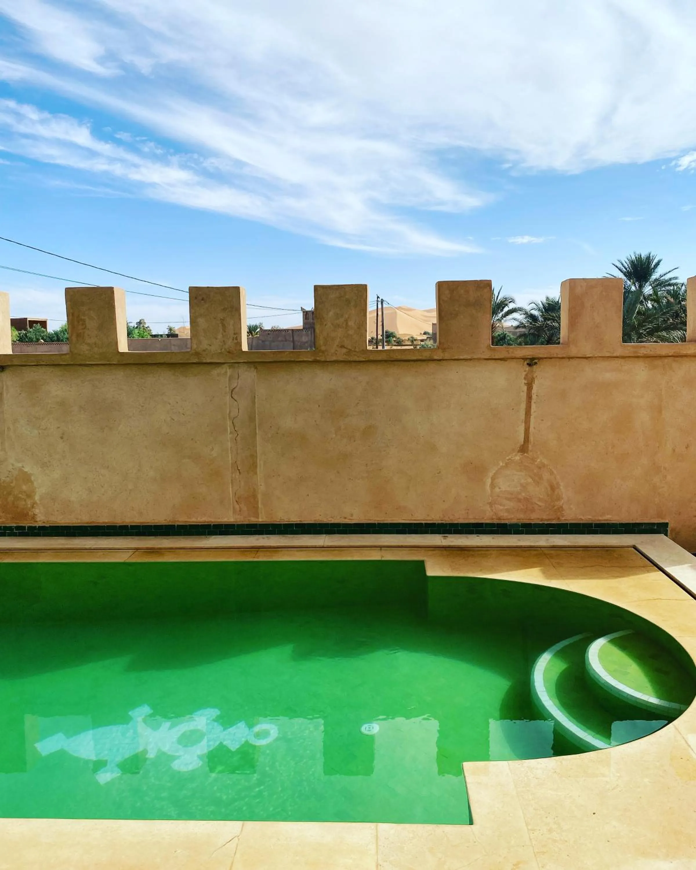Pool view in Desert Villa Boutique Hotel Merzouga