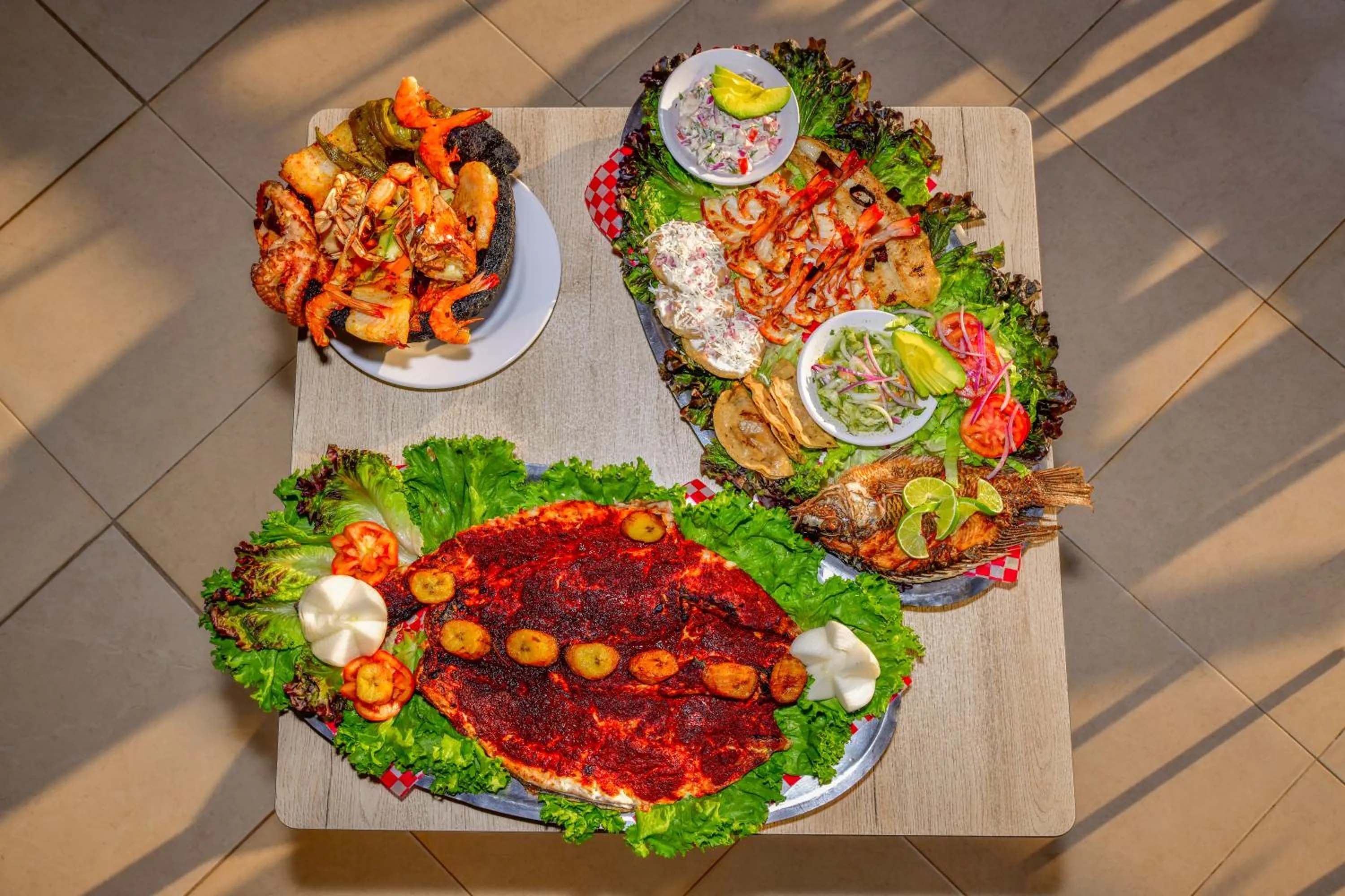 Food in Krystal Beach Acapulco