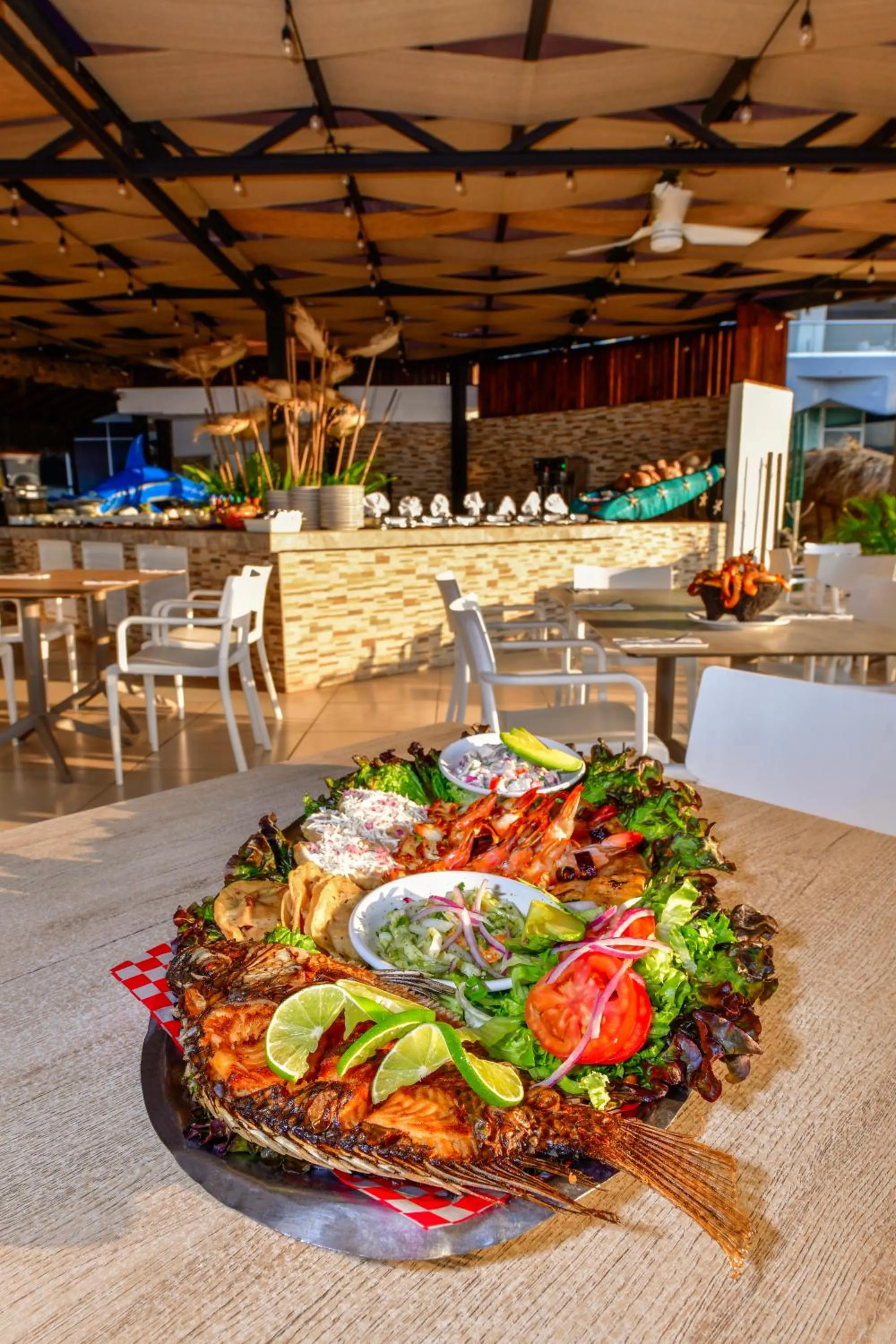 Food in Krystal Beach Acapulco