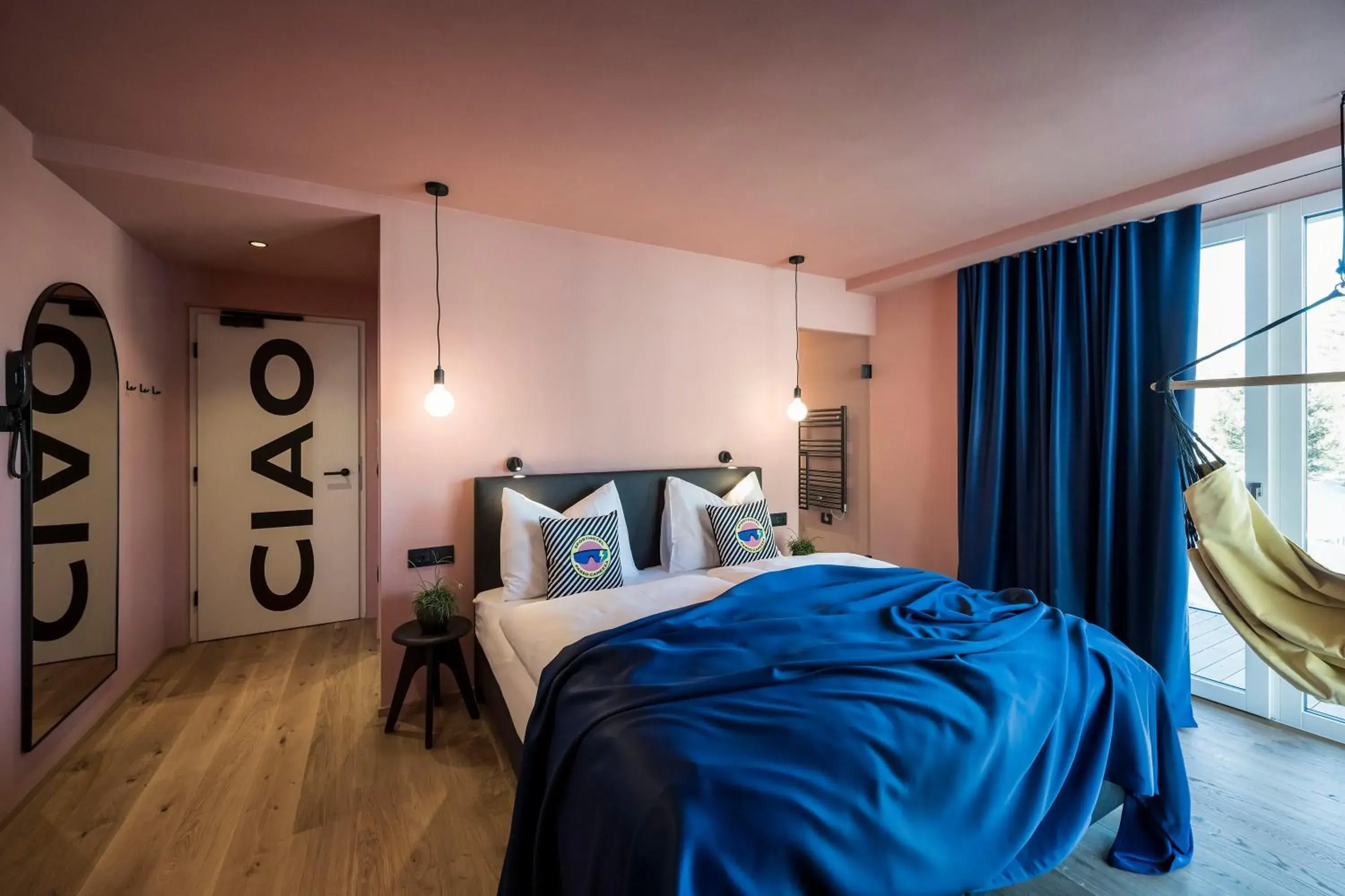 Deluxe Double Room with Balcony in Sport Hotel Passo Carezza Deluxe Double Room with Balcony in Sport Hotel Passo Carezza