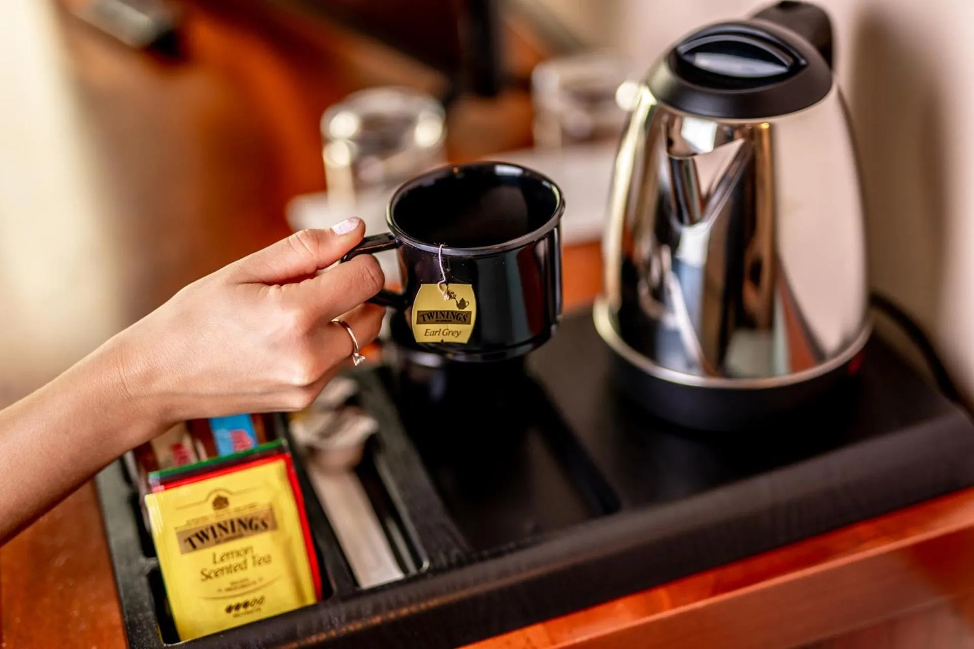 Coffee/tea facilities in Hotel Diana