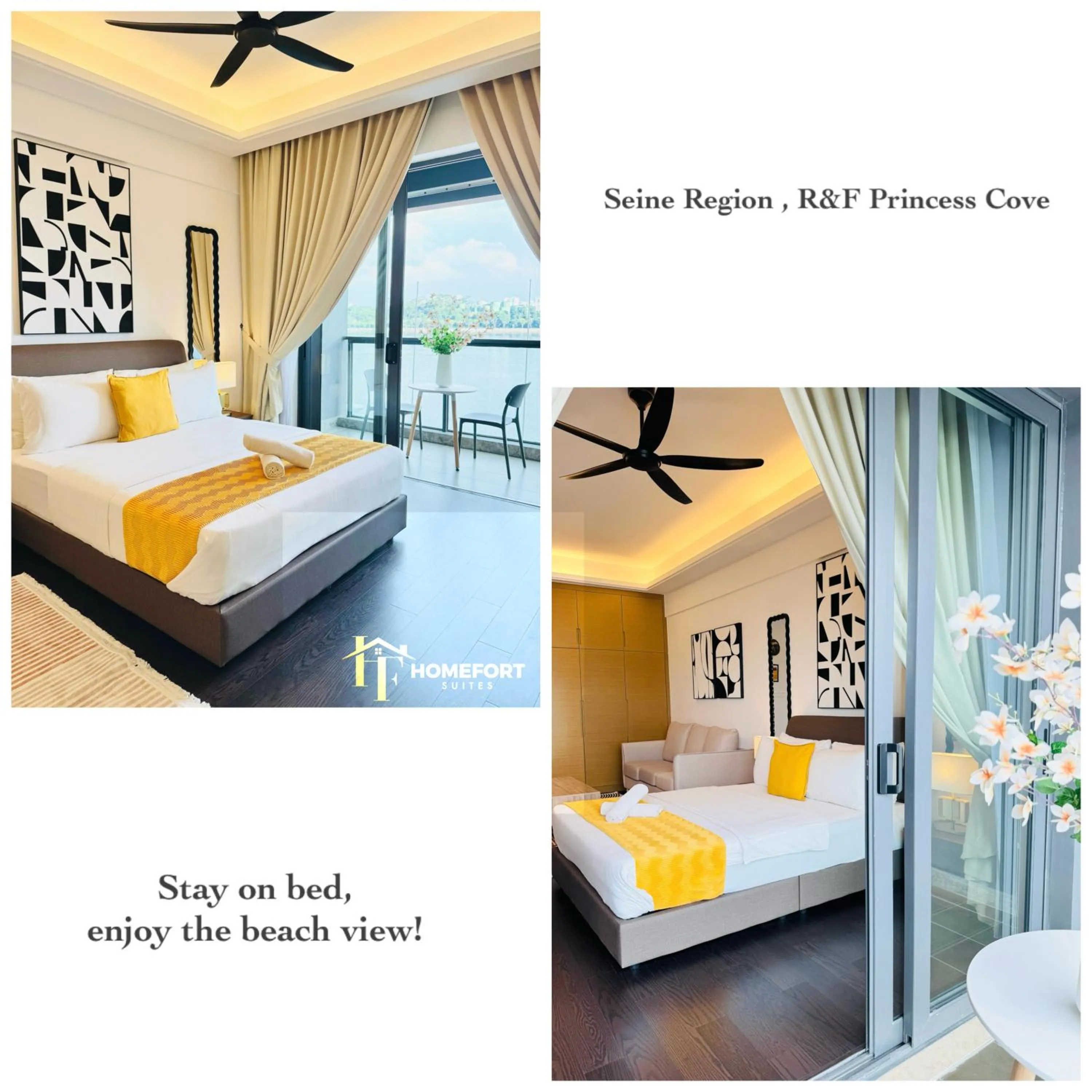 Bed in R&F PRINCESS COVE BY HOMEFORT SUITES
