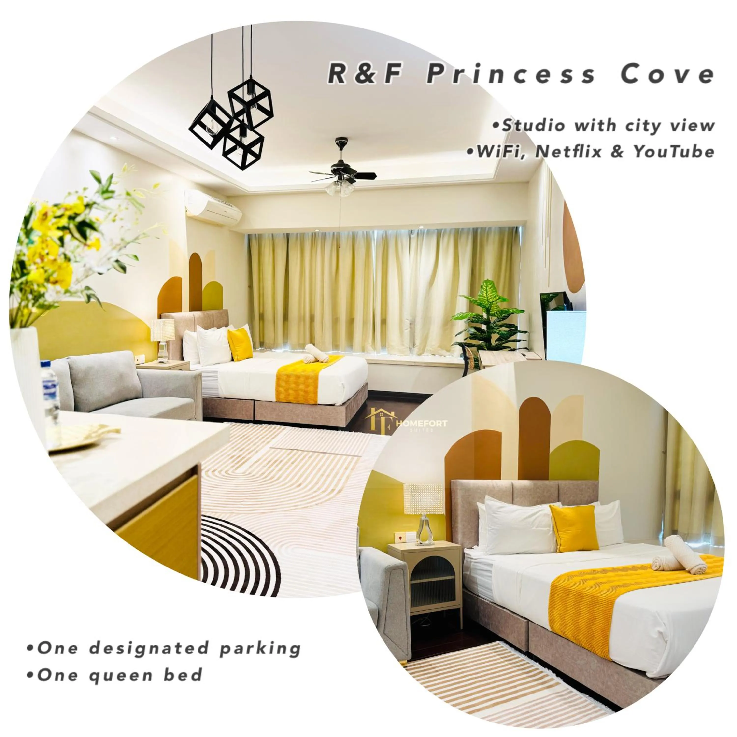 Bed in R&F PRINCESS COVE BY HOMEFORT SUITES