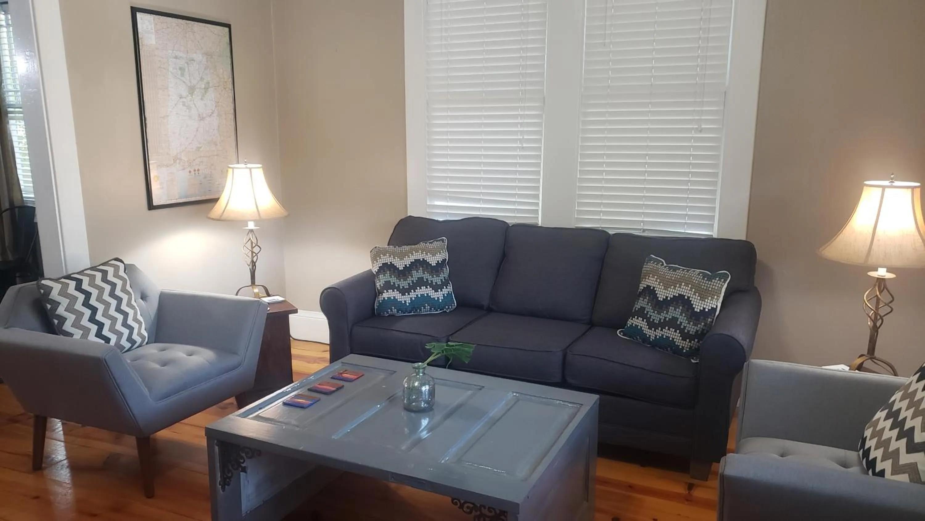 Seating area in The Lafayette House