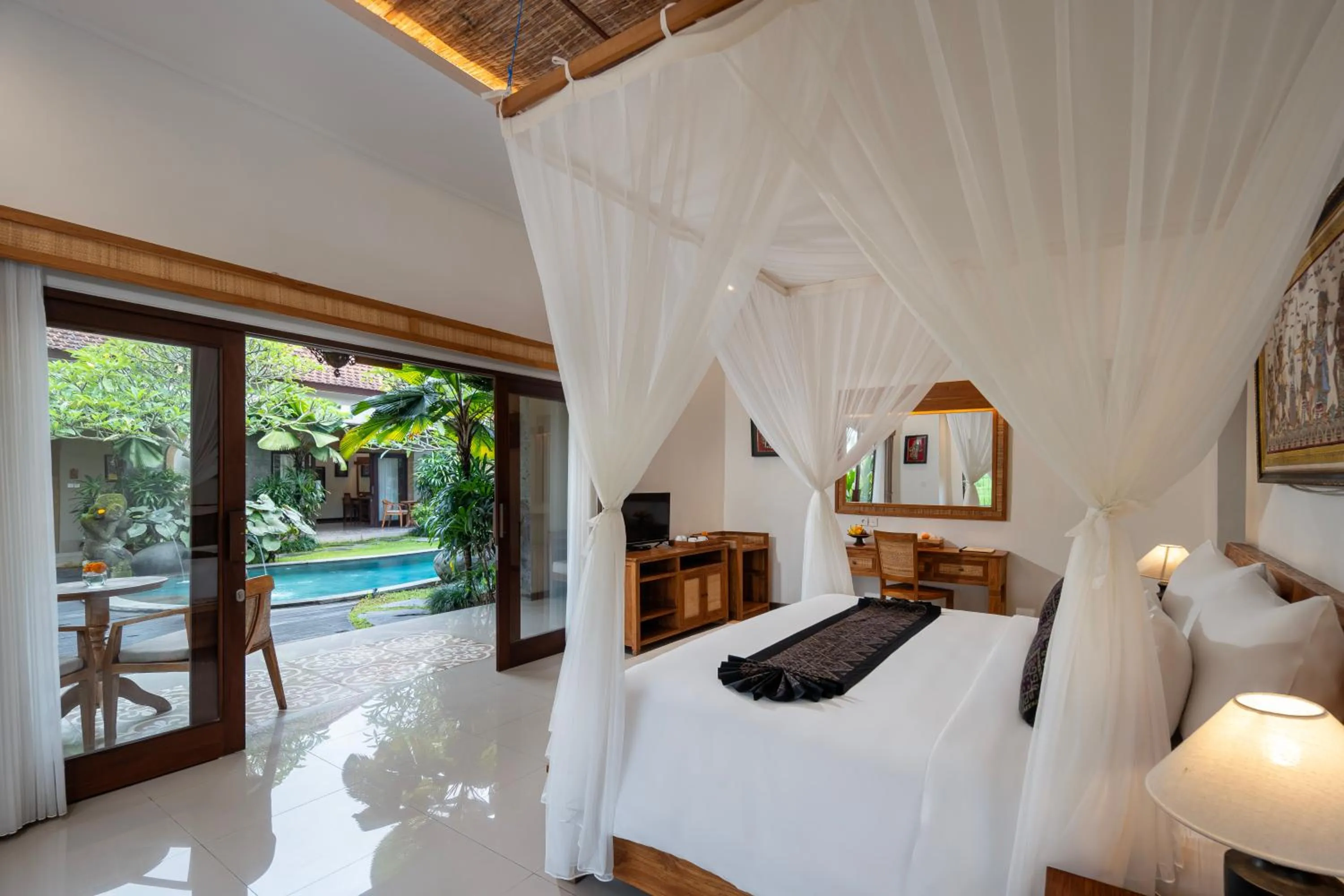 Bed in Govala Ubud Villas & SPA