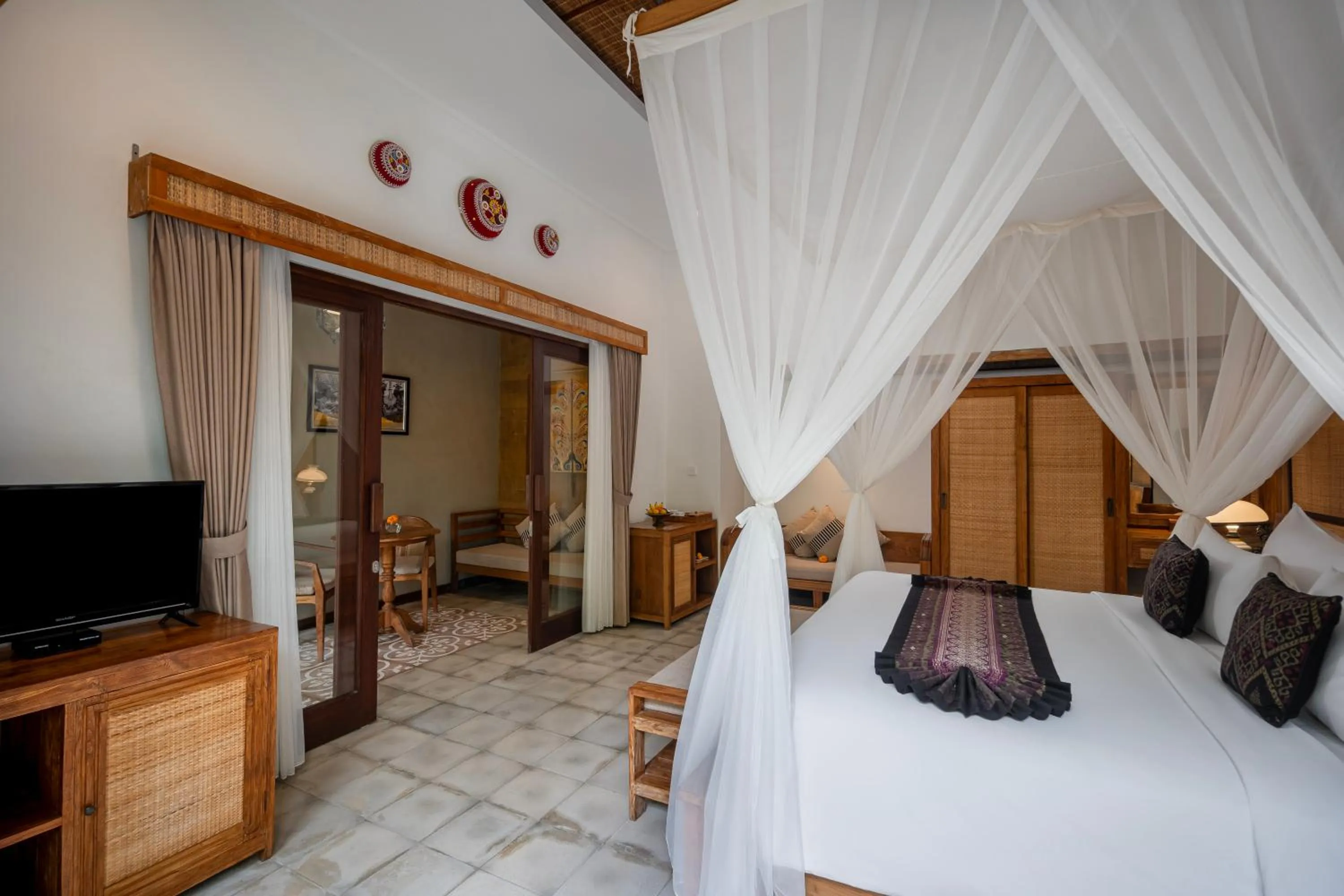 Bed in Govala Ubud Villas & SPA