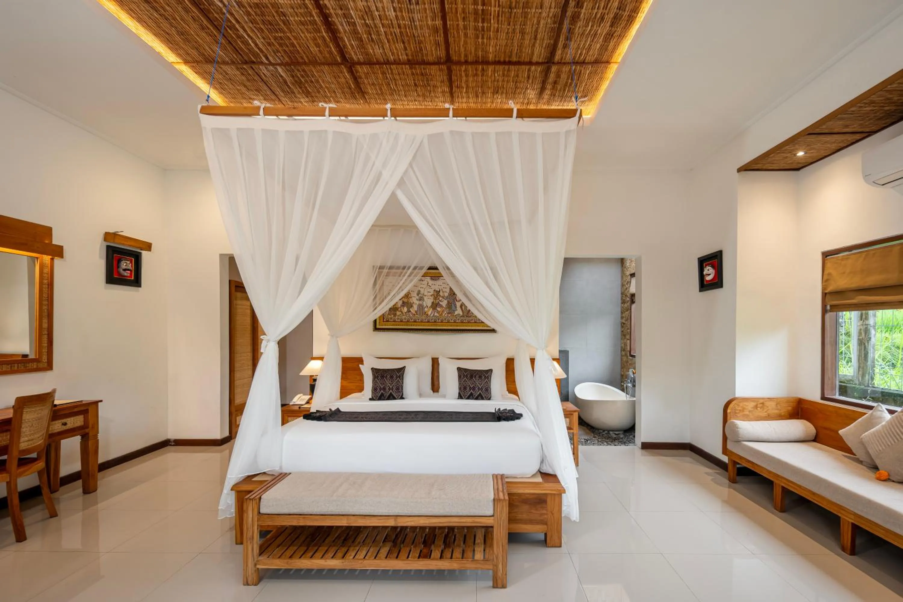 Bed in Govala Ubud Villas & SPA