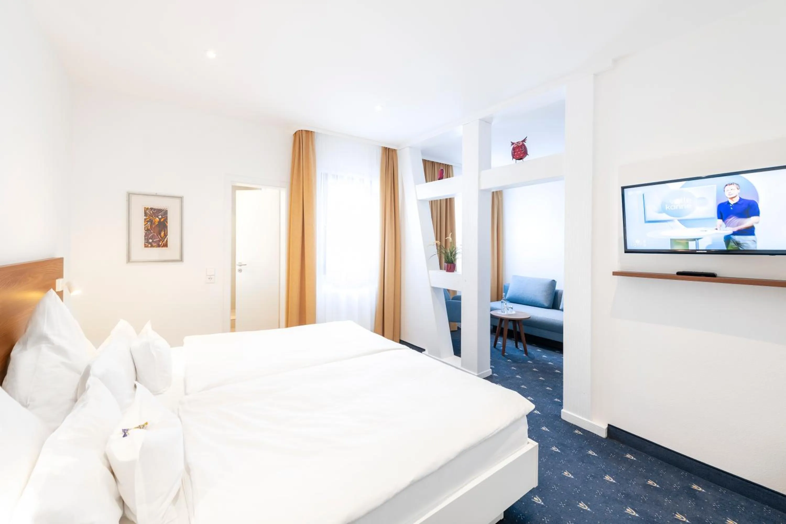 Bedroom, Bed in Hotel Adler Post