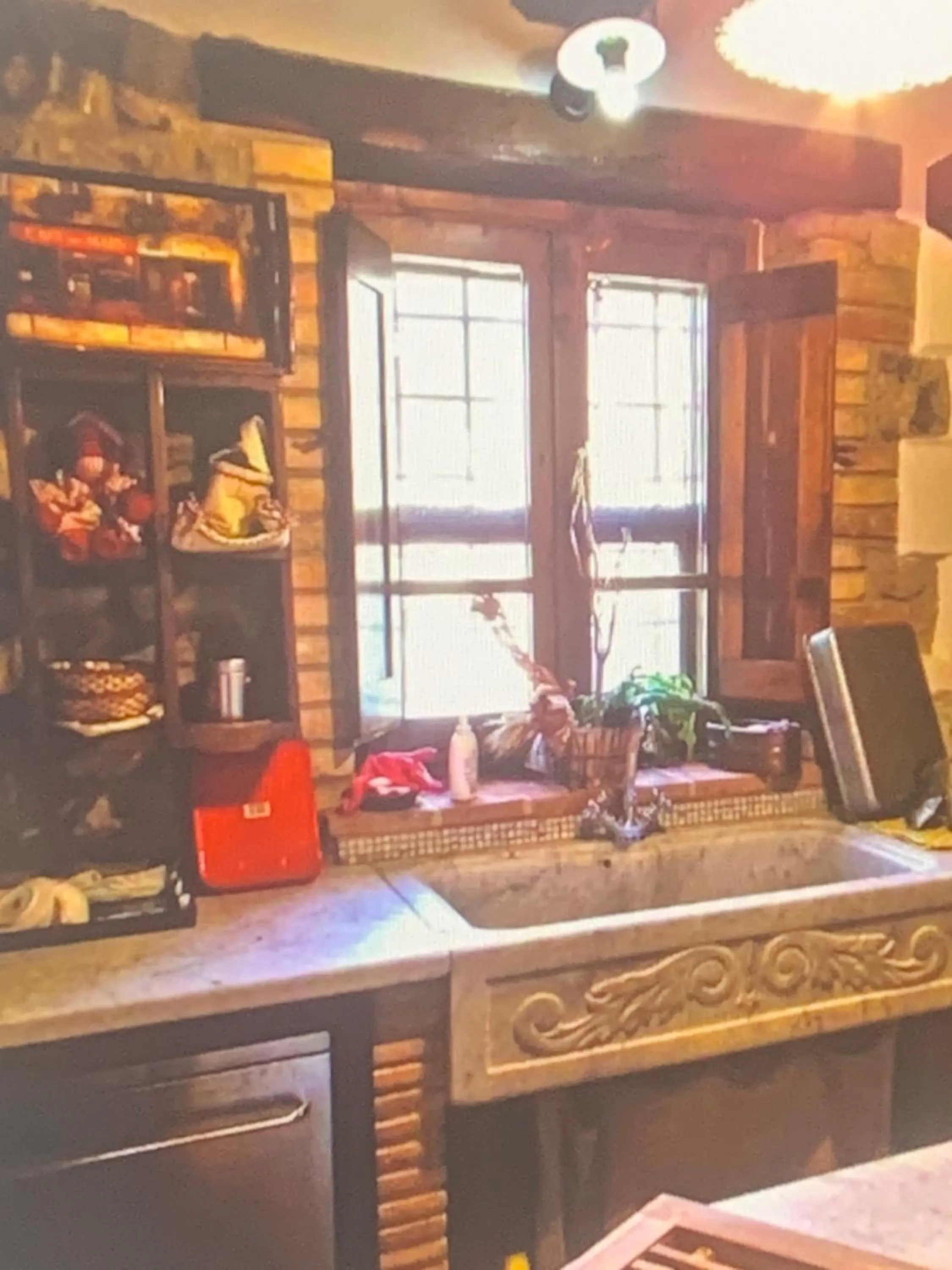 Kitchen or kitchenette in Azienda Agrituristica I Tre Casali