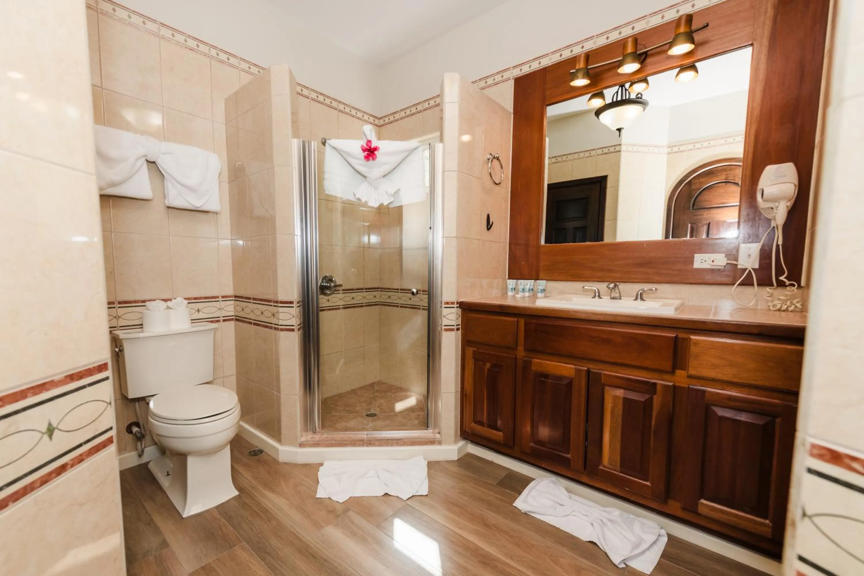 Bathroom in Grand Caribe Belize