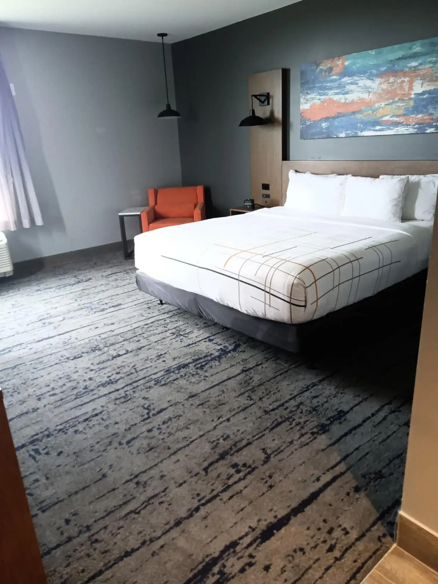 Deluxe King Room with Mobility/Hearing Access and Bath Tub with Grab Bars - Non-Smoking in La Quinta Inn & Suites by Wyndham Bardstown Deluxe King Room with Mobility/Hearing Access and Bath Tub with Grab Bars - Non-Smoking in La Quinta Inn & Suites by Wyndham Bardstown