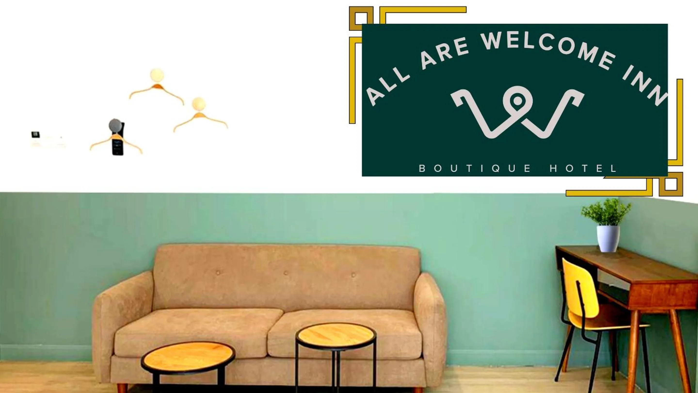 Seating area in All Are Welcome Lawas Boutique Hotel