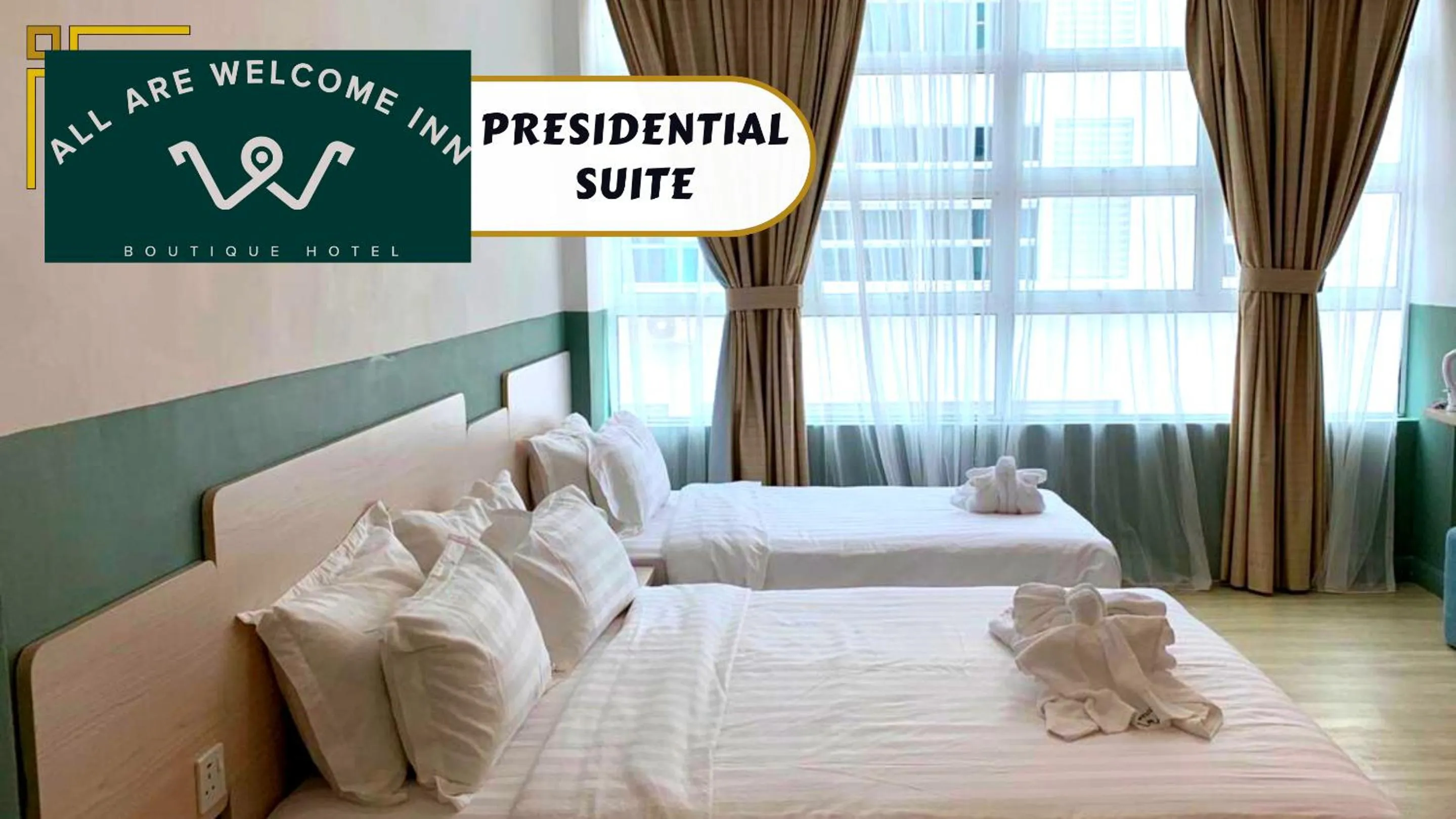 Bed in All Are Welcome Lawas Boutique Hotel