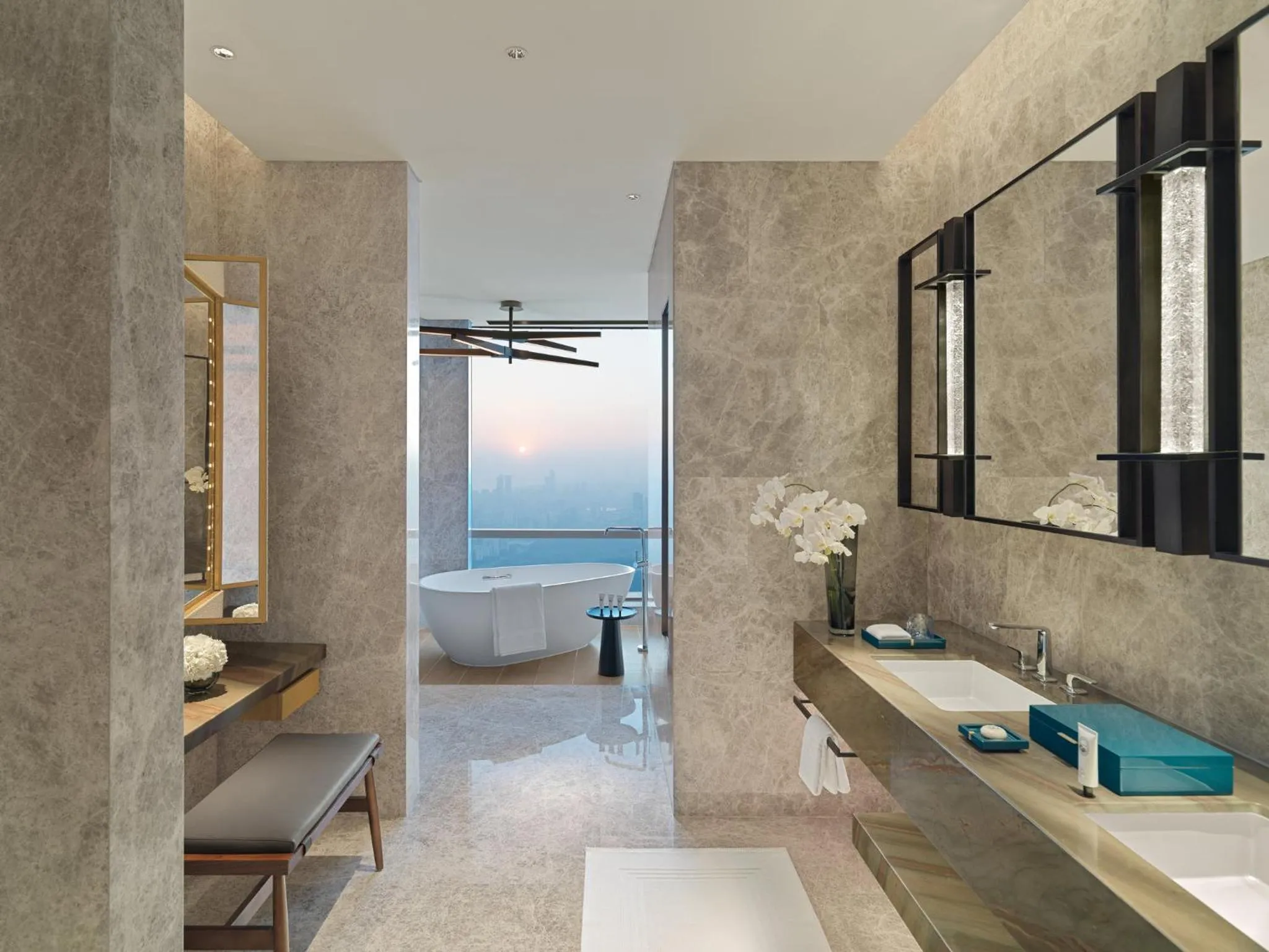 Bathroom in Mandarin Oriental, Shenzhen